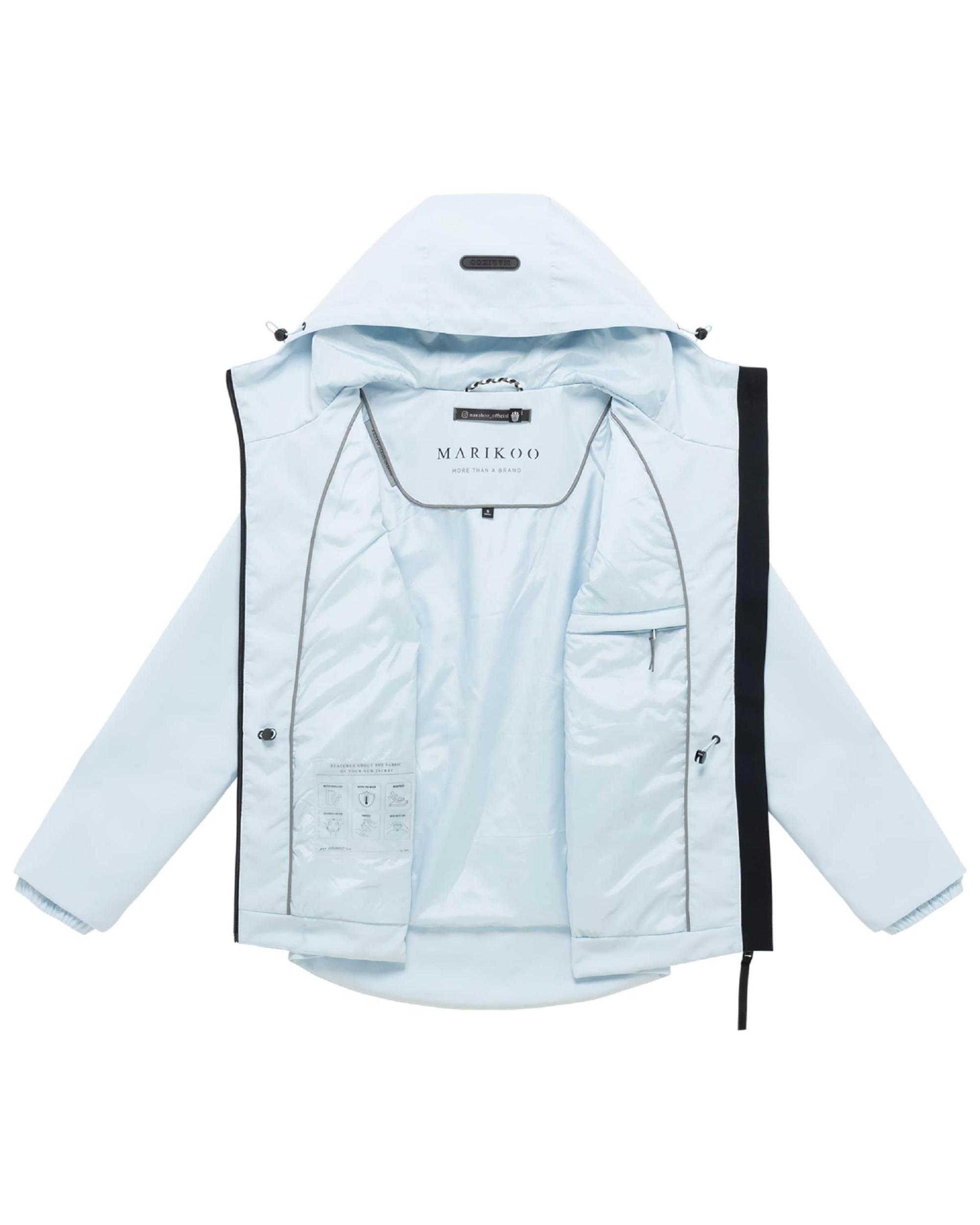 MARIKOO Funkcionalna jakna 'Katzilein 16' svetlo modra / črna