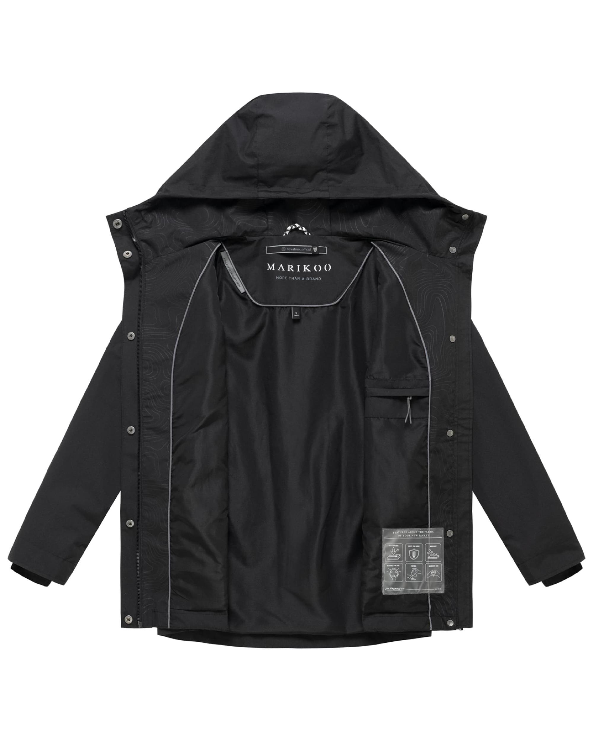 MARIKOO Prehodna jakna 'Bonbonparty 16' črna