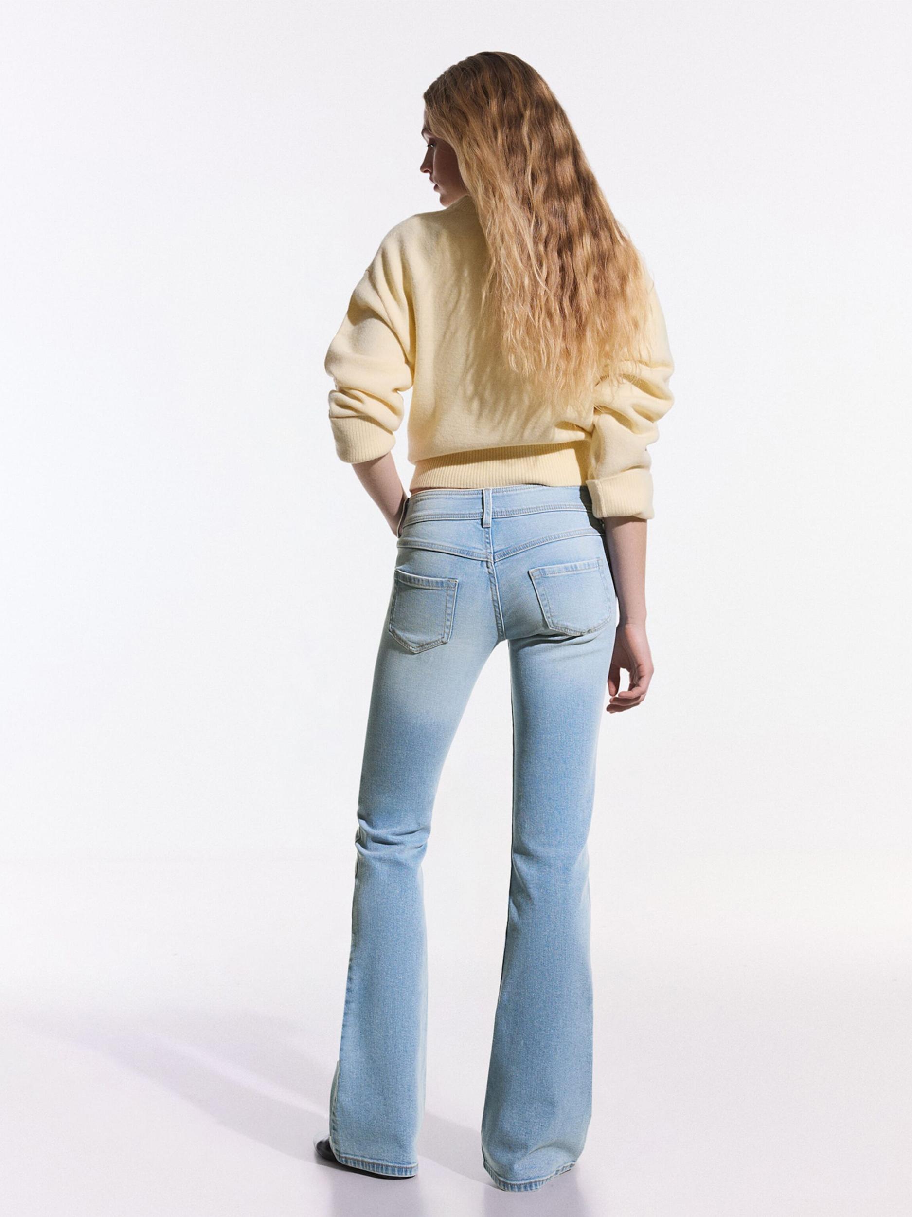 Bershka Kavbojke moder denim