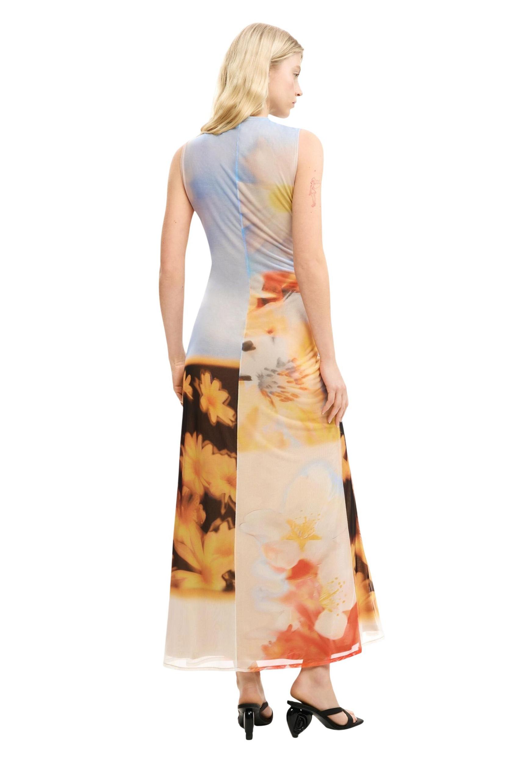 Desigual vzorčasta obleka brez rokavov