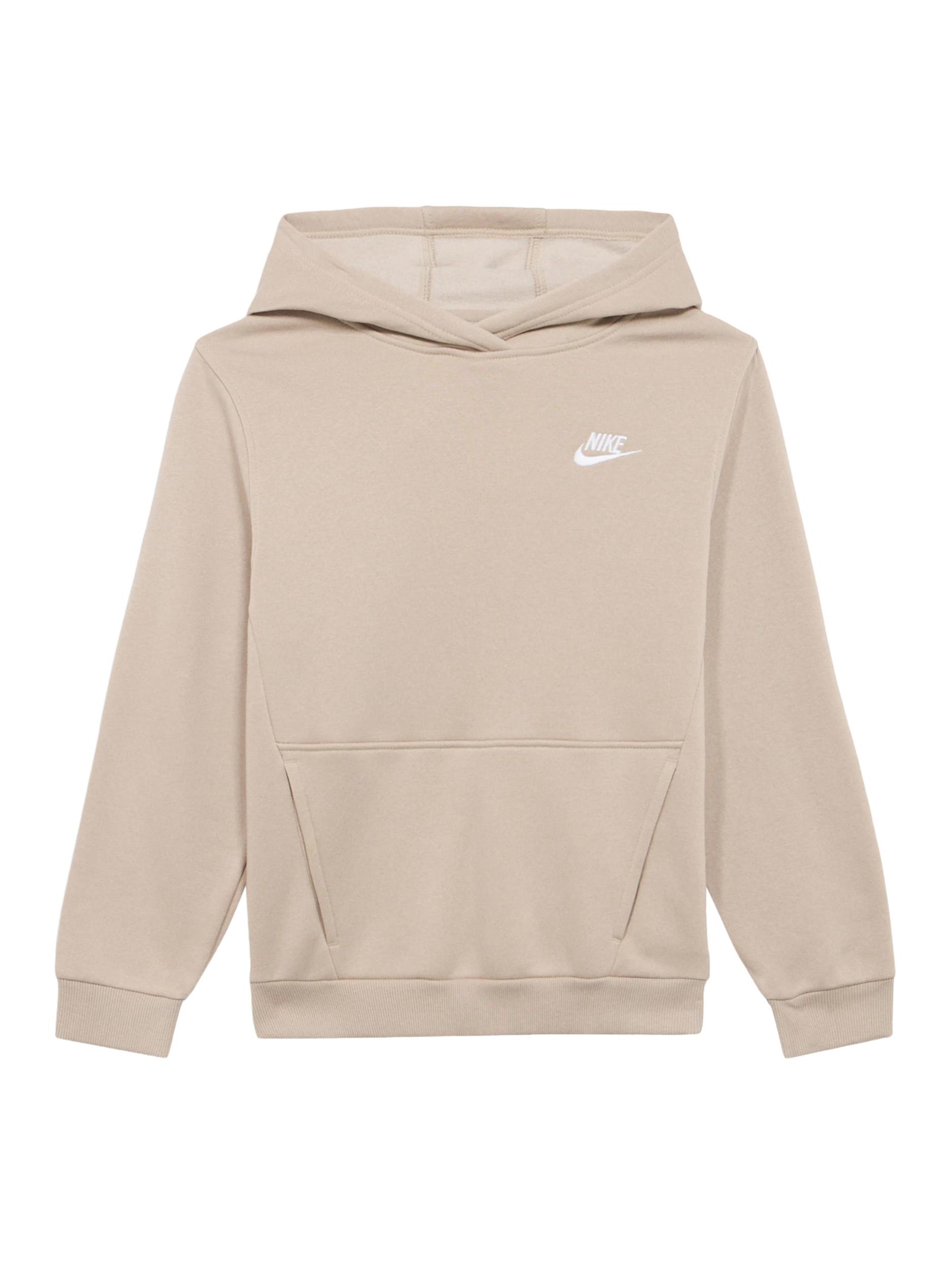 Nike Sportswear Majica 'Club Fleece' ecru / bela