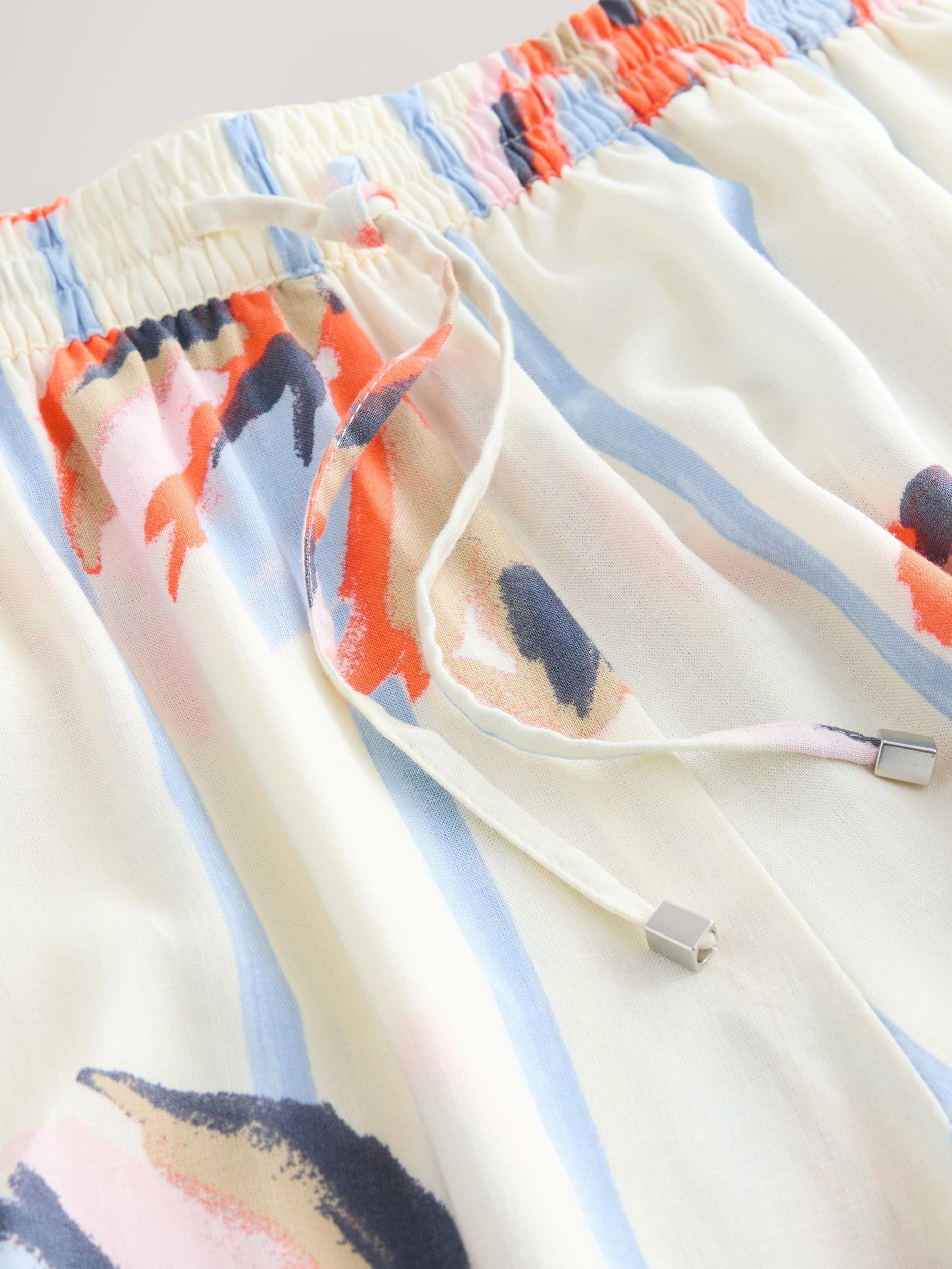 Next Hlače svetlo modra / svetlo roza / bela