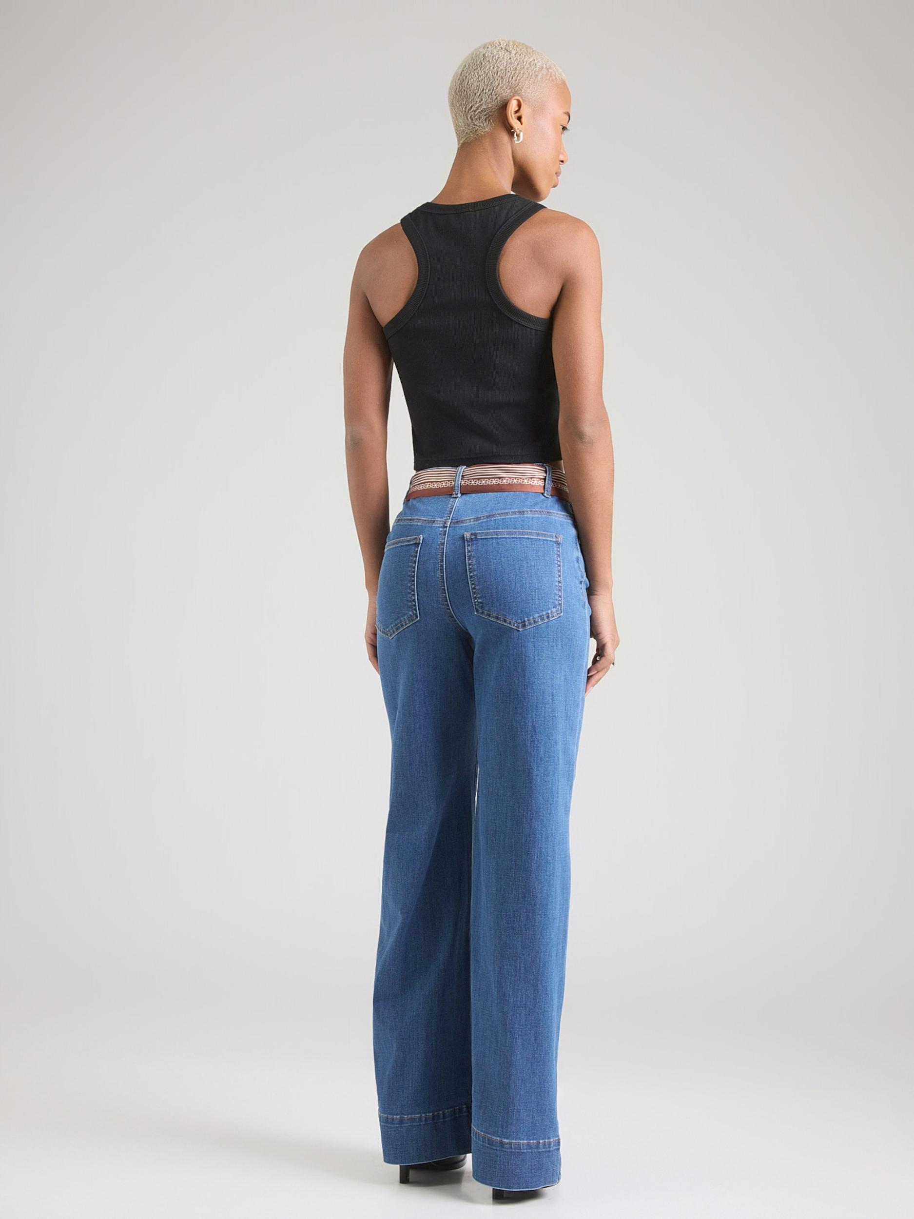 ONLY Kavbojke 'ONLMadison' kremna / modra / čokolada