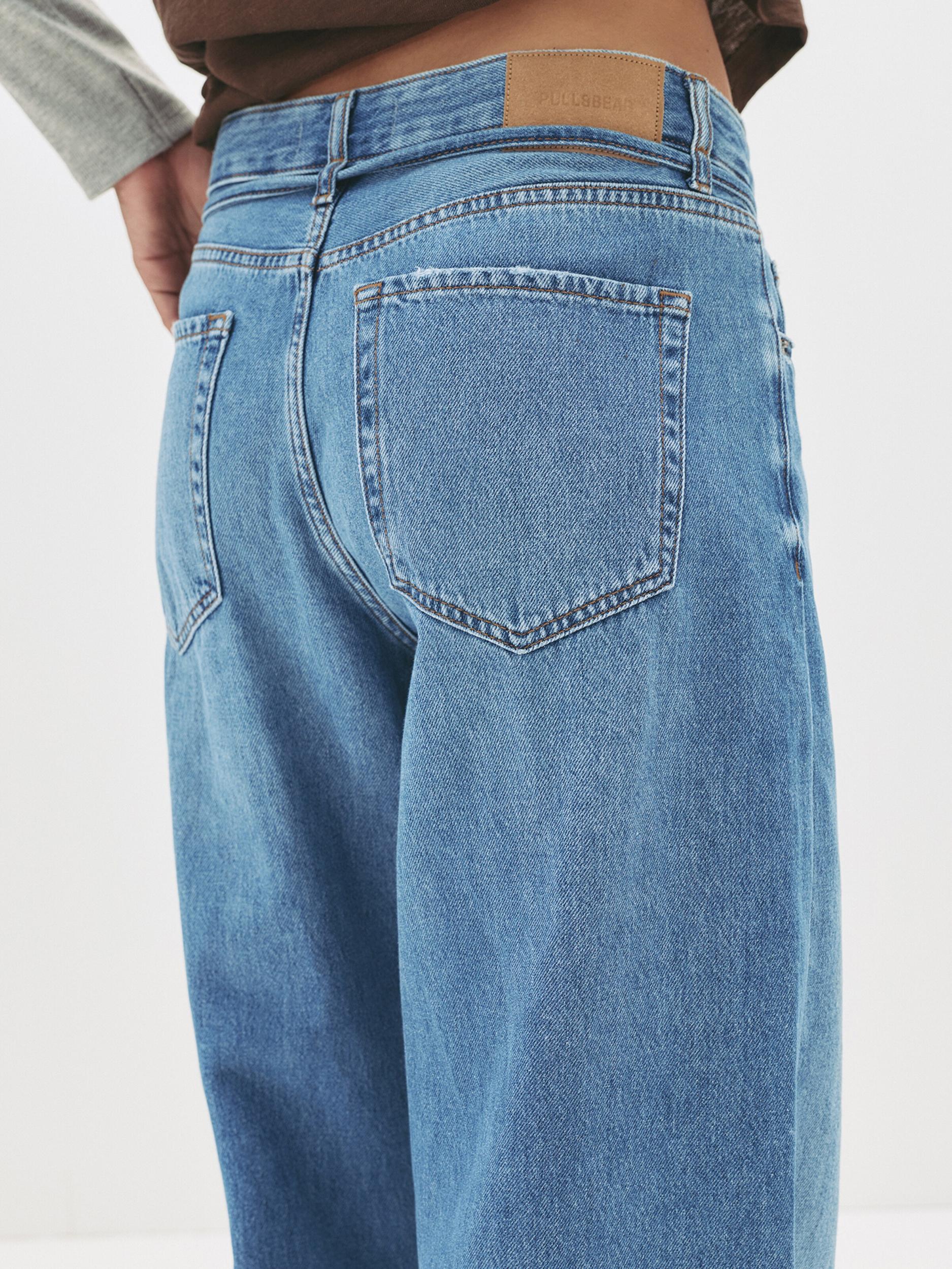 Pull&Bear Kavbojke moder denim