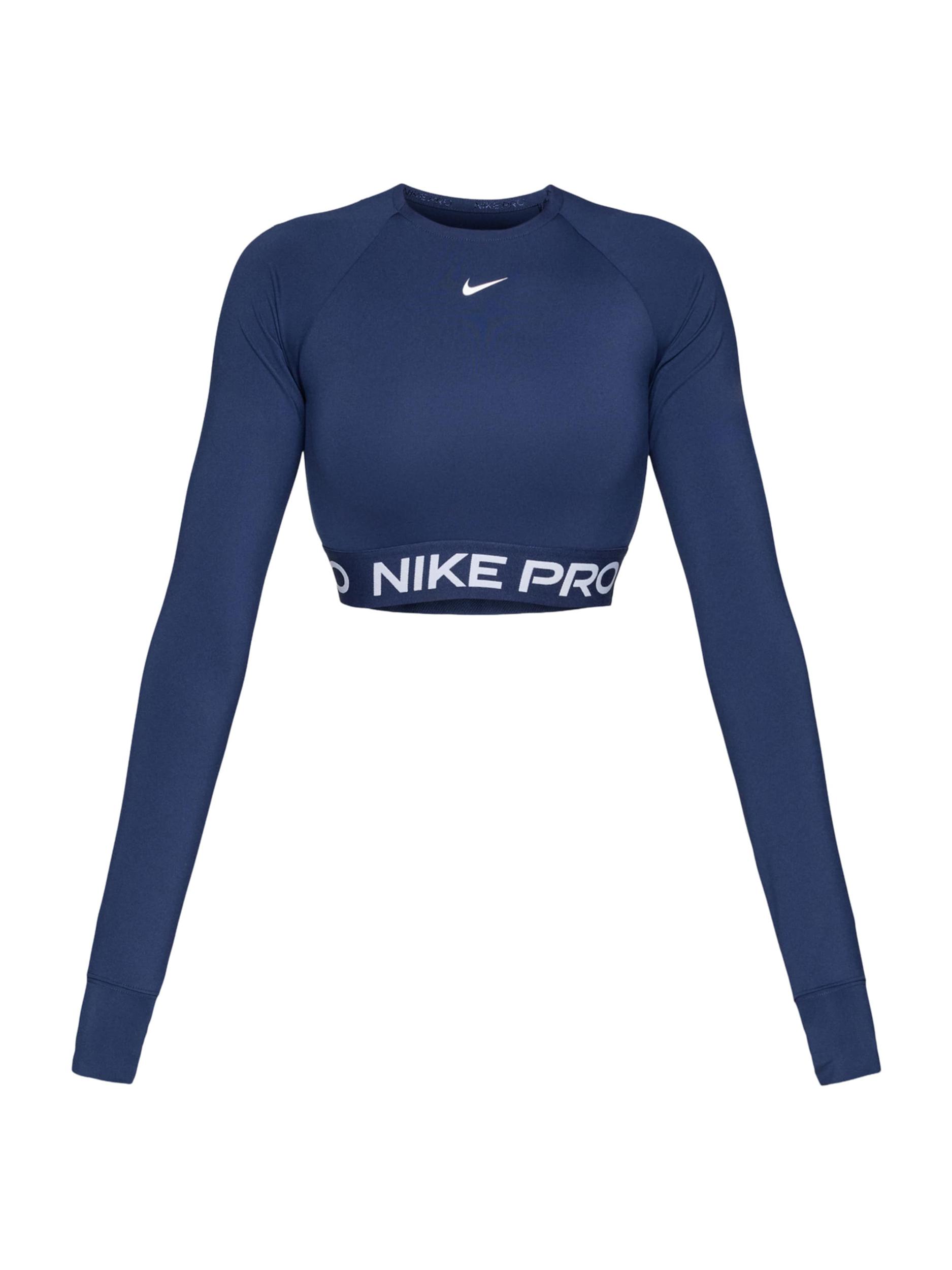 NIKE Funkcionalna majica 'Pro' mornarska / bela