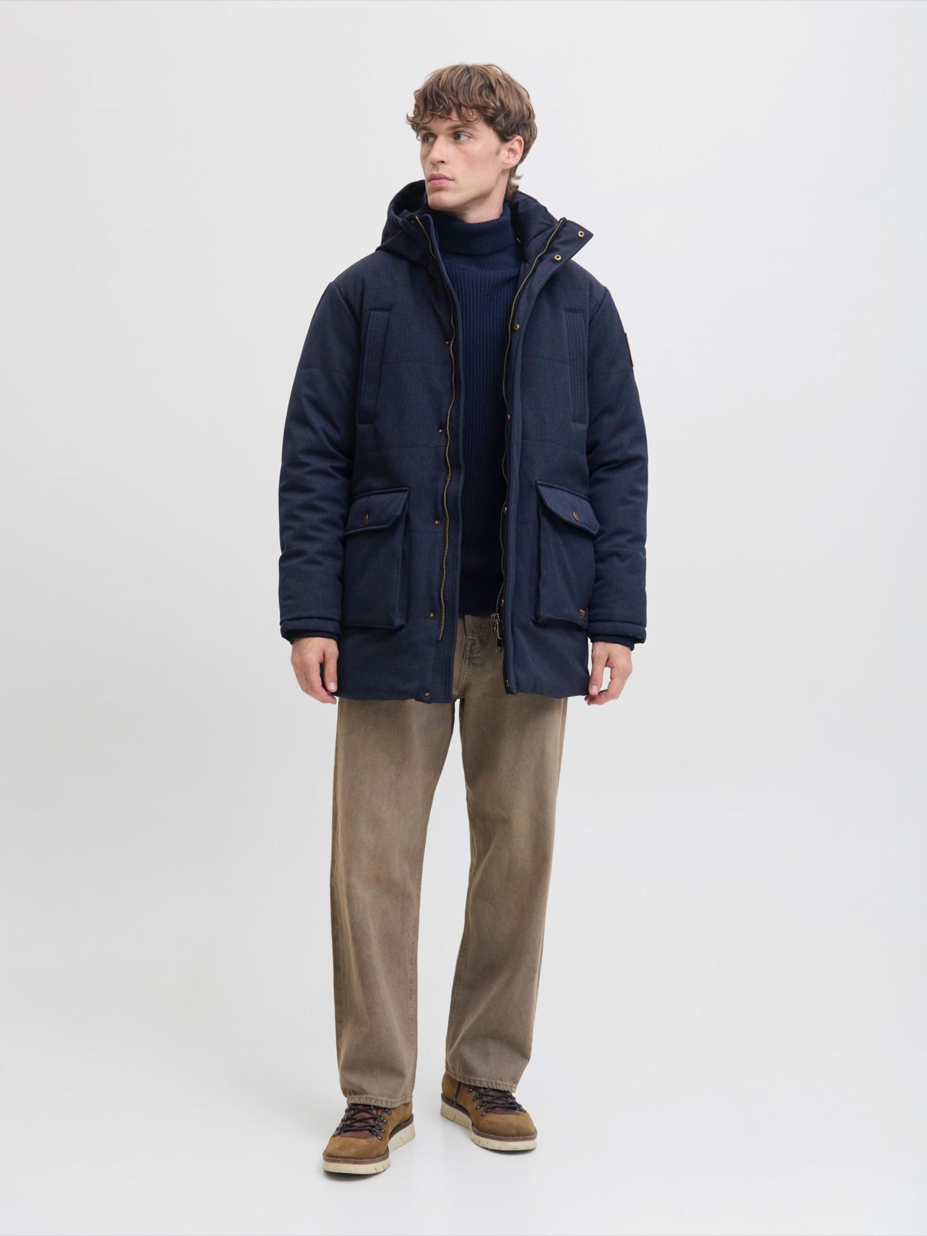 JACK & JONES Zimska jakna nočno modra