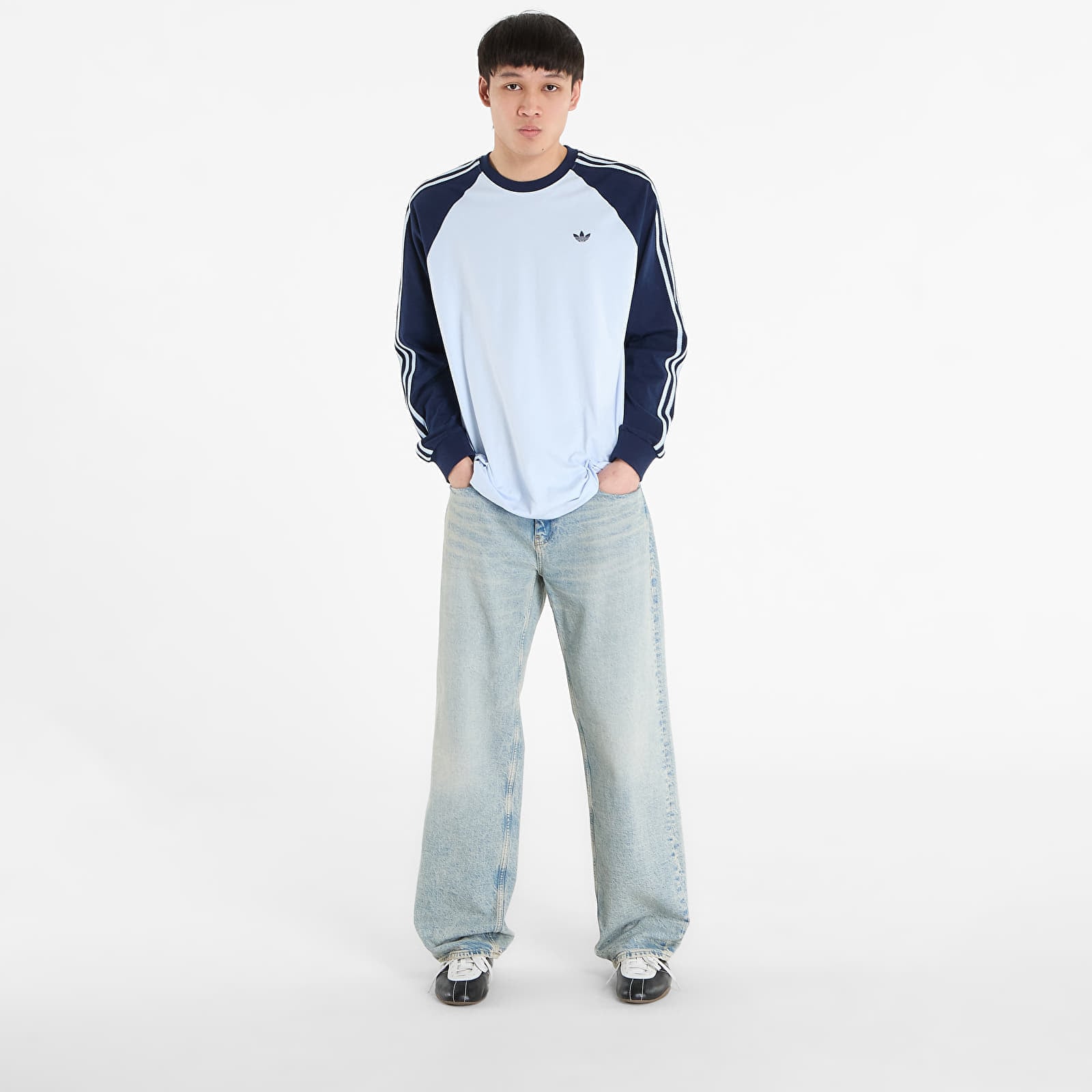 adidas Originals Majice adidas Bc Ls Cali Tee Crsk/ Night Indigo S