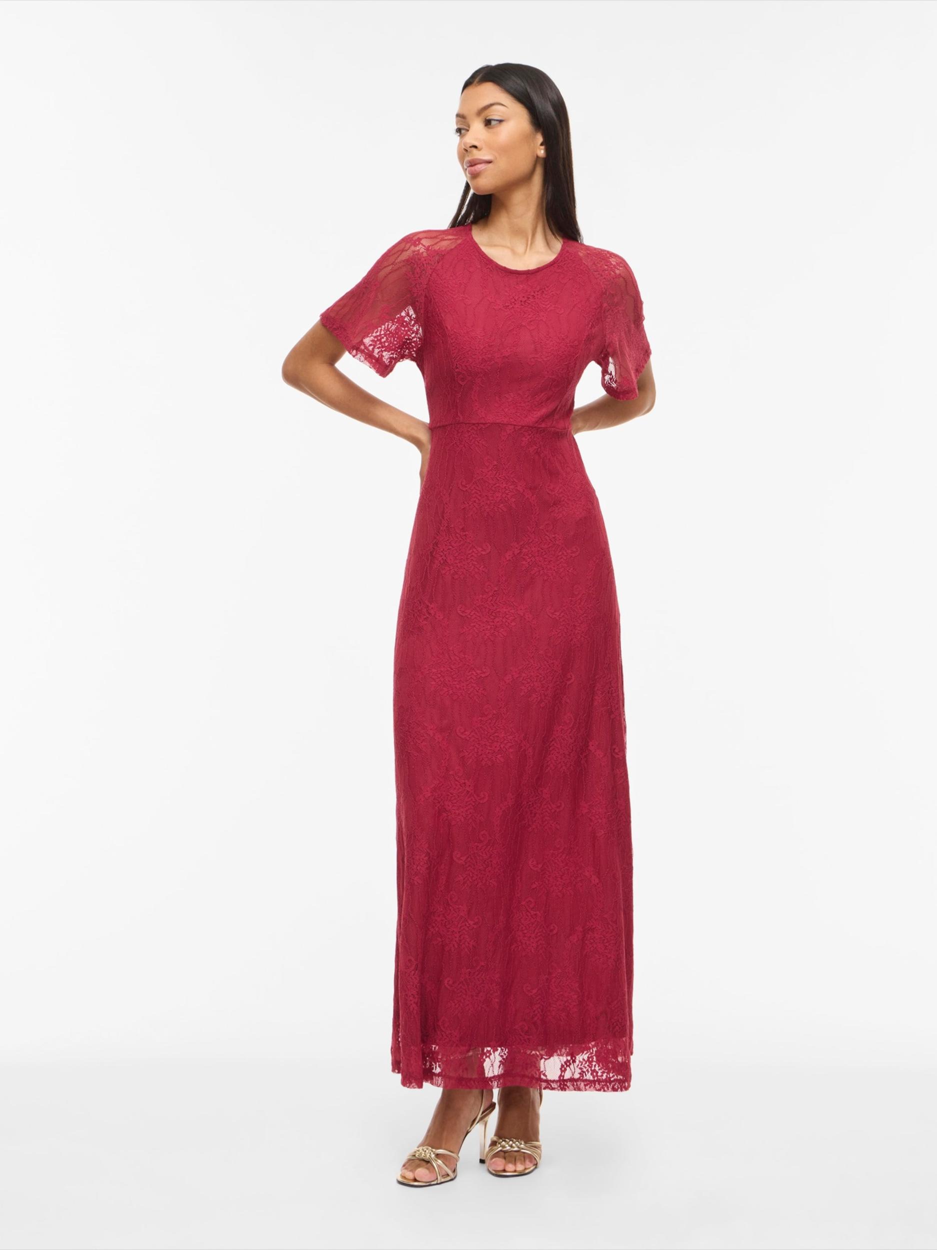 VILA Večerna obleka 'VIFemma' brusnica