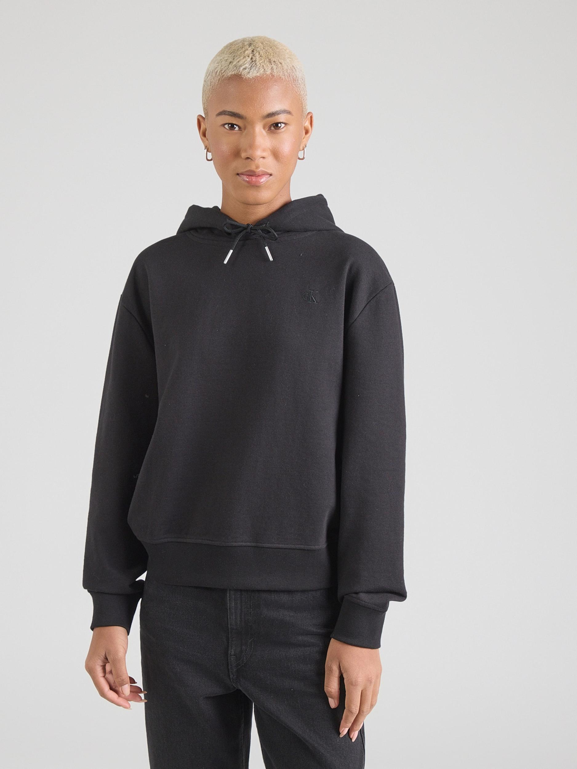 Calvin Klein Jeans Majica črna / bela