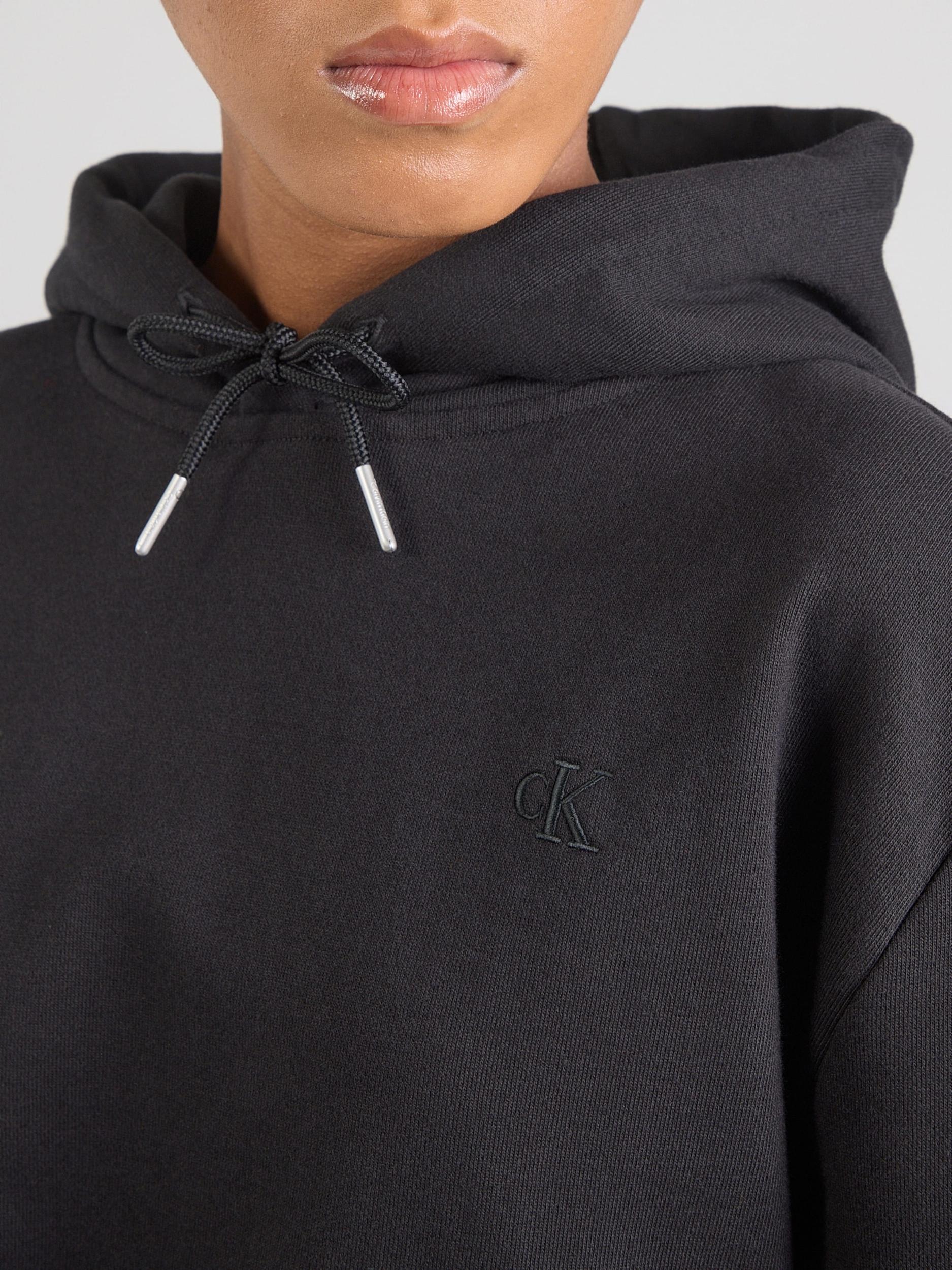 Calvin Klein Jeans Majica črna / bela