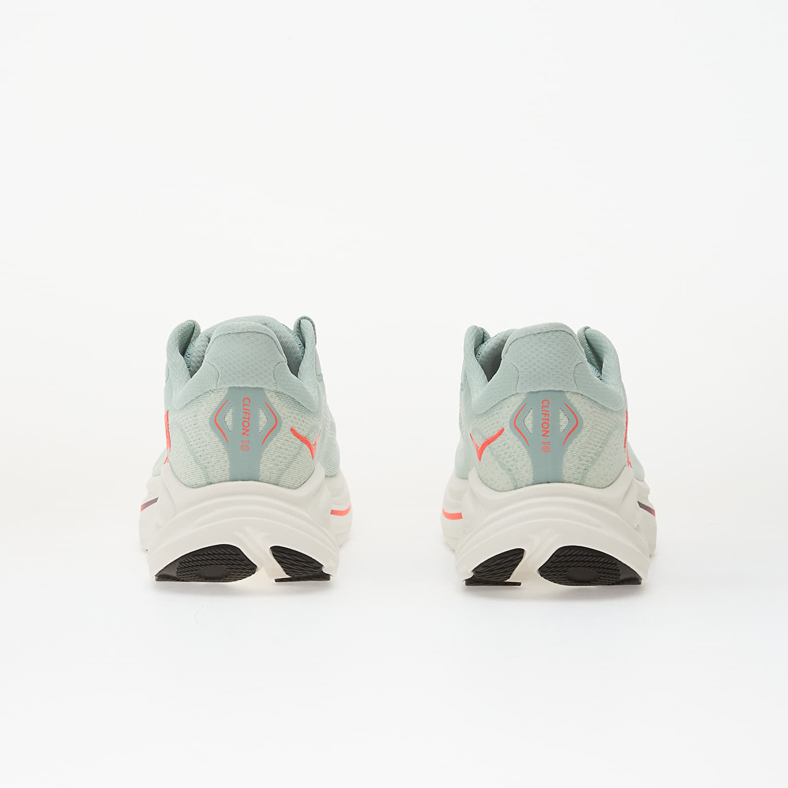 Hoka M Clifton 10 Sage/ Neon Flame