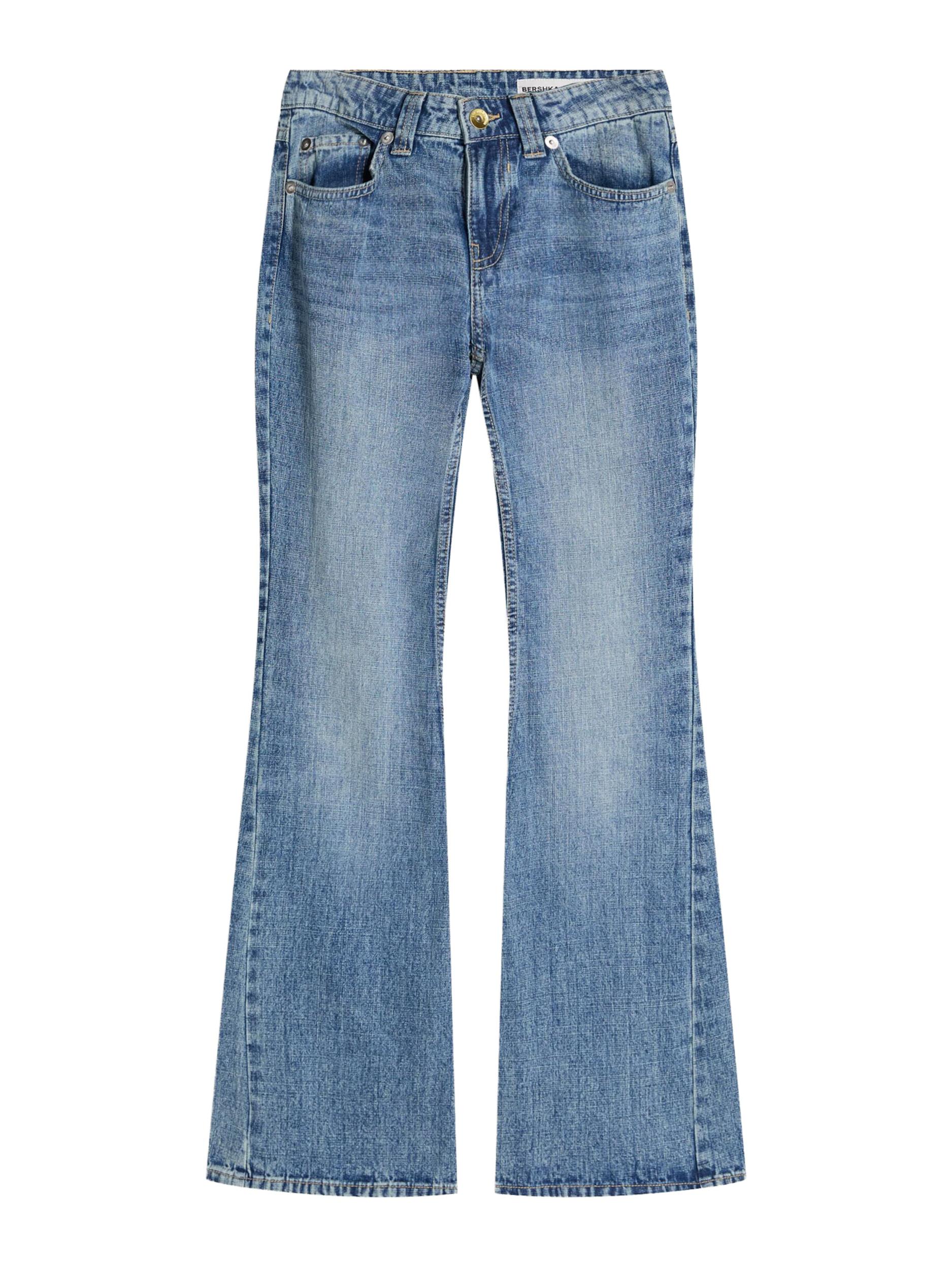 Bershka Kavbojke temno modra