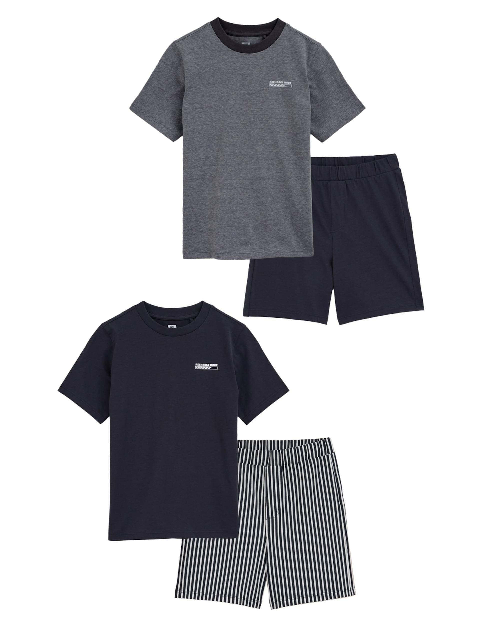 WE Fashion Pižama mornarska / bela