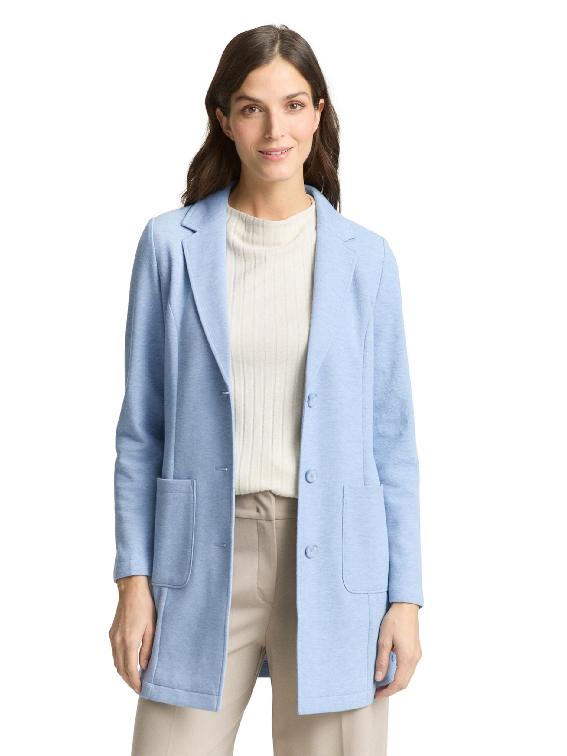 TOM TAILOR Blazer svetlo modra