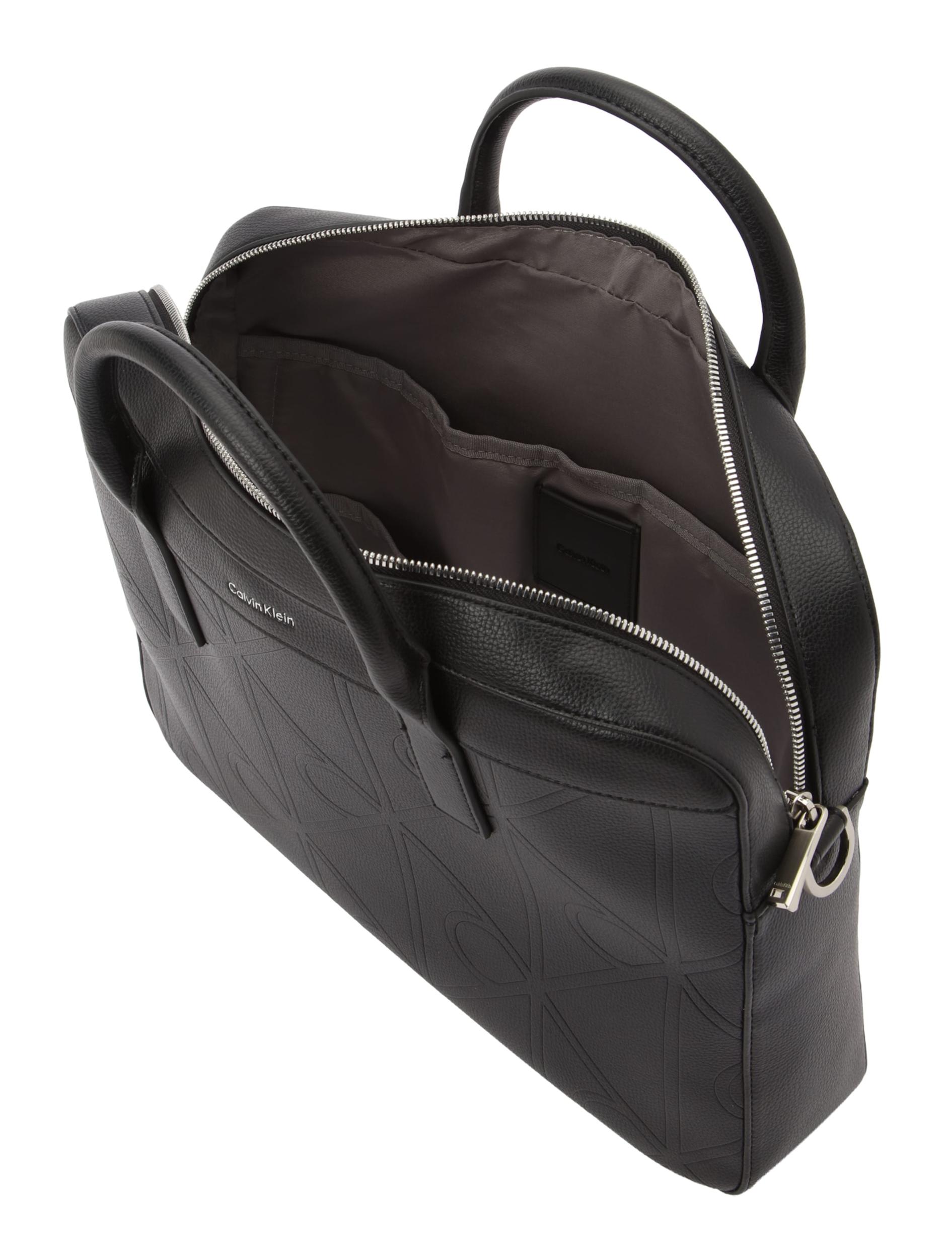 Calvin Klein Aktovka 'EMBOSS COMMUTER' črna