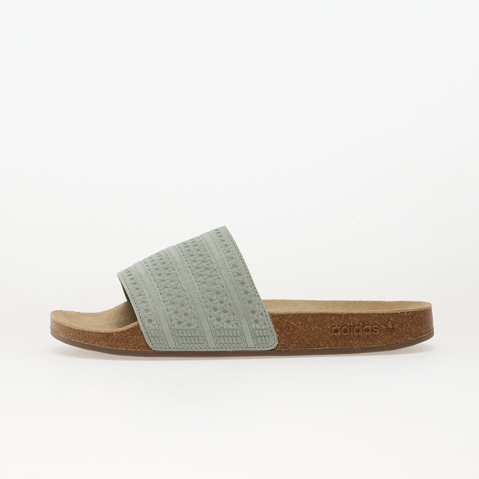 adidas Originals adidas Adilette Rs Silver Green/ Cardboard/ Gum5