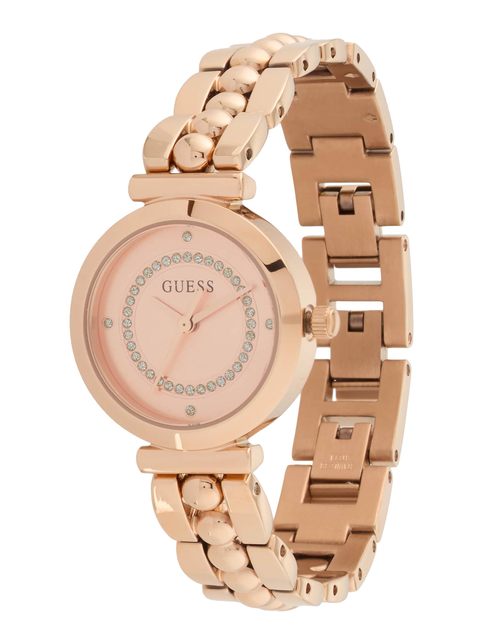 GUESS Analogna ura 'LEENA' rožnato zlata