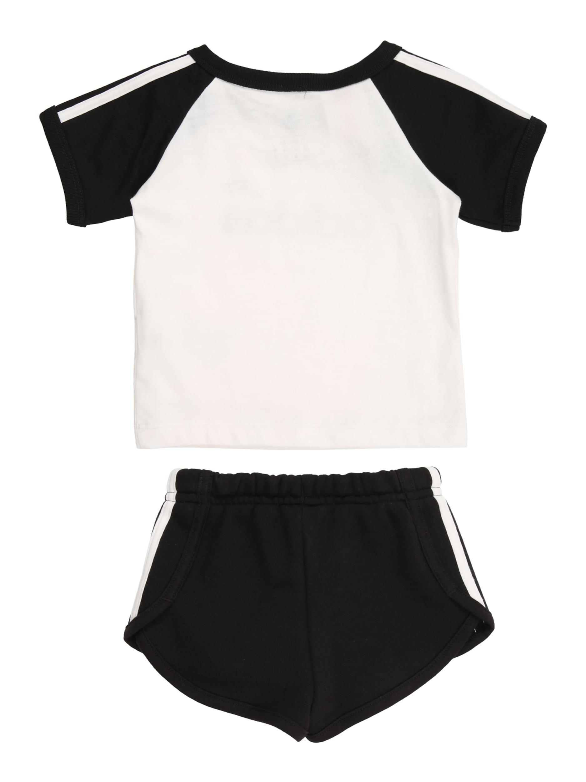 ADIDAS ORIGINALS Športna obleka 'STS' črna / bela