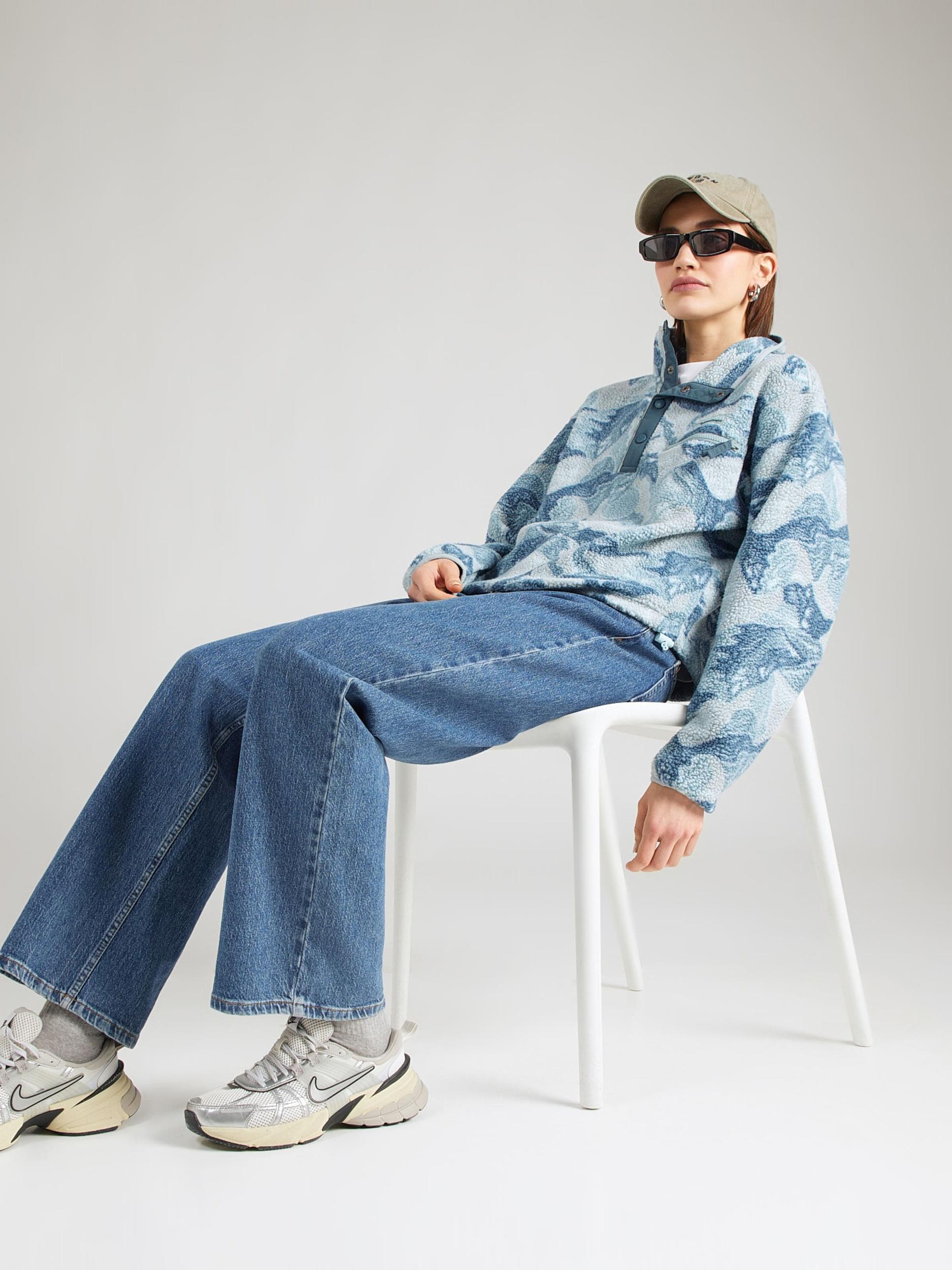 COLUMBIA Športen pulover 'Helvetia II' modra / voda / temno modra