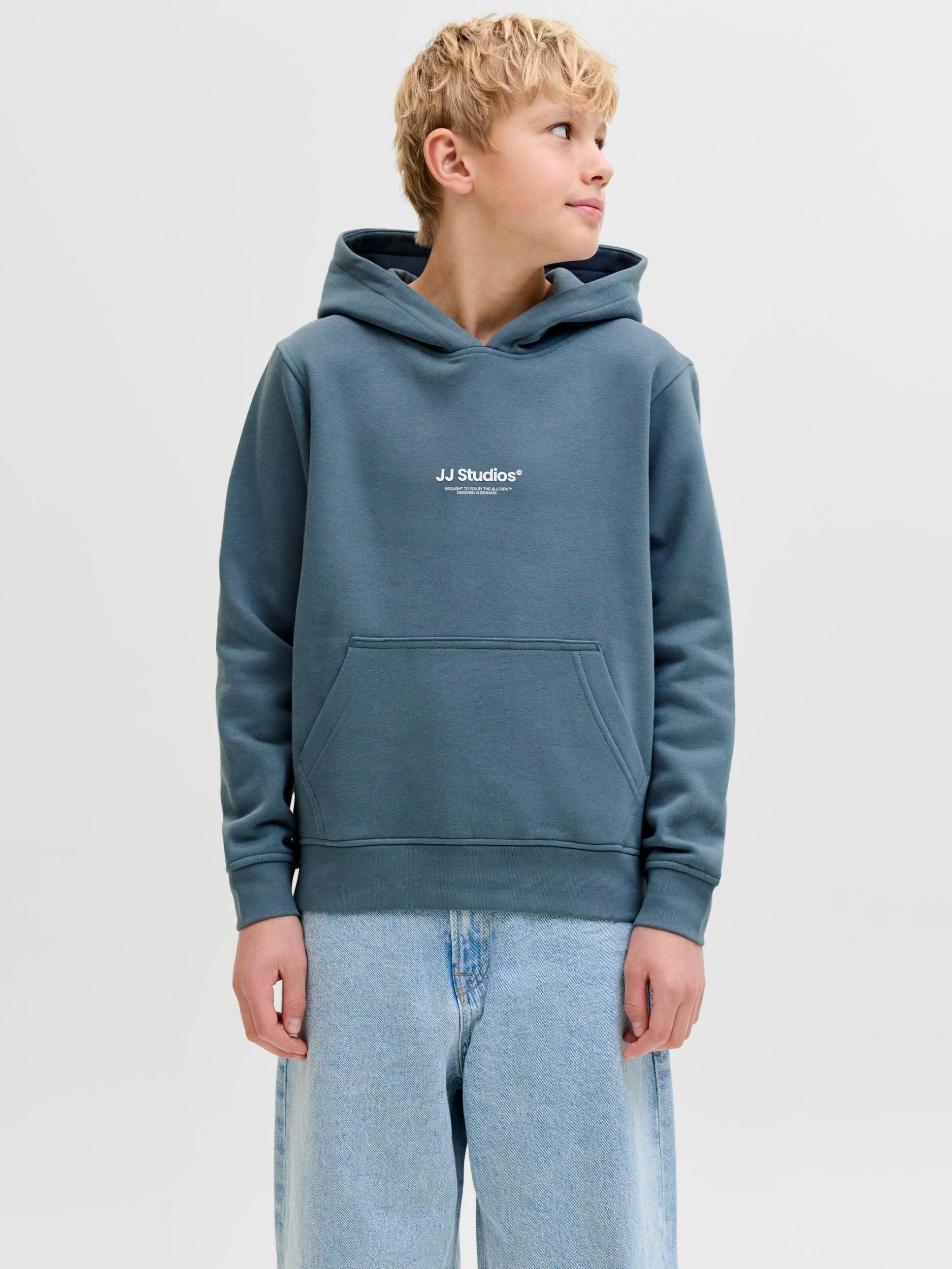 Jack & Jones Junior Majica 'JJESoho' mornarska / bela