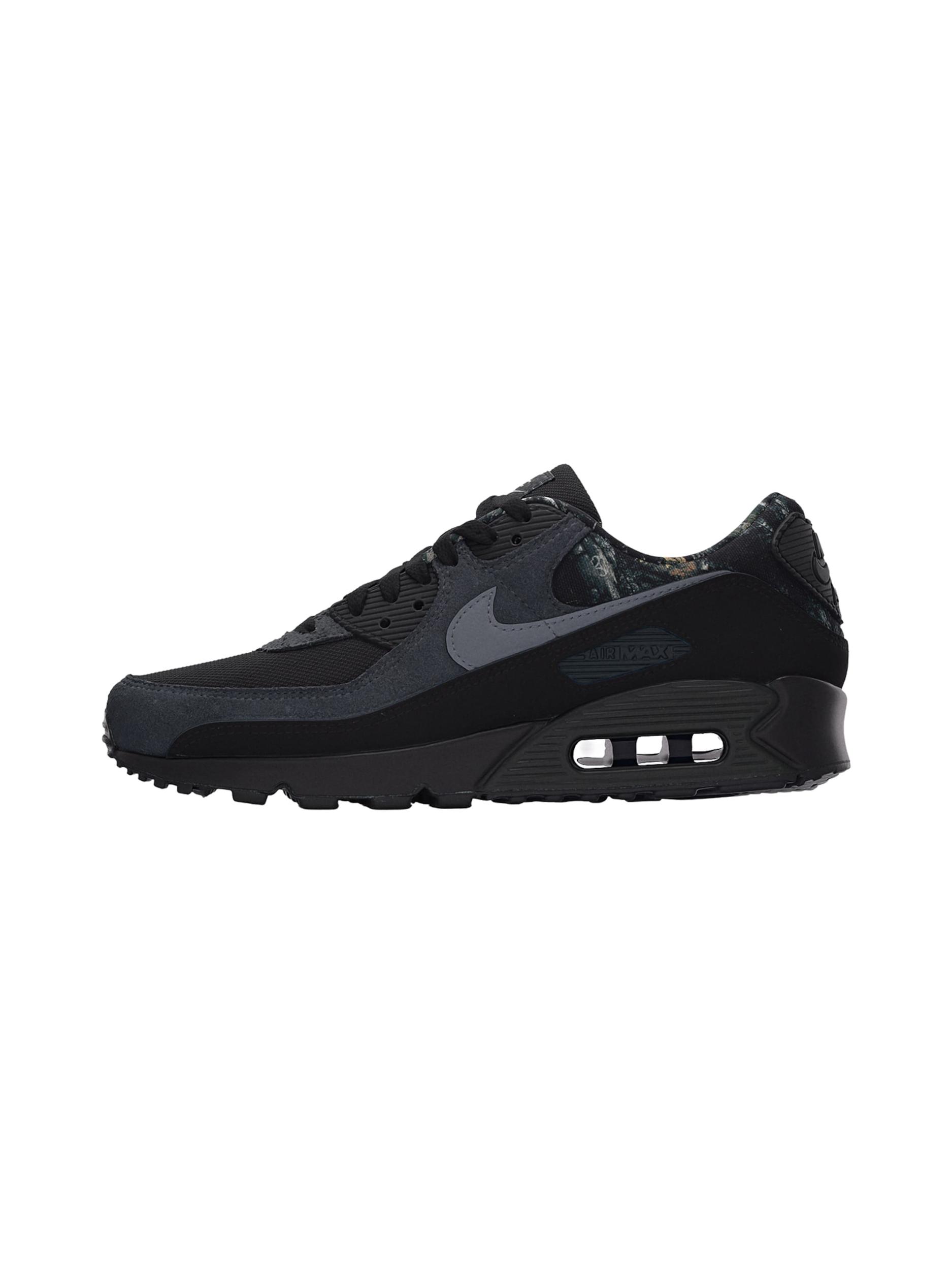 Nike Sportswear Nizke superge 'Air Max 90' dimno modra / bazaltno siva / črna
