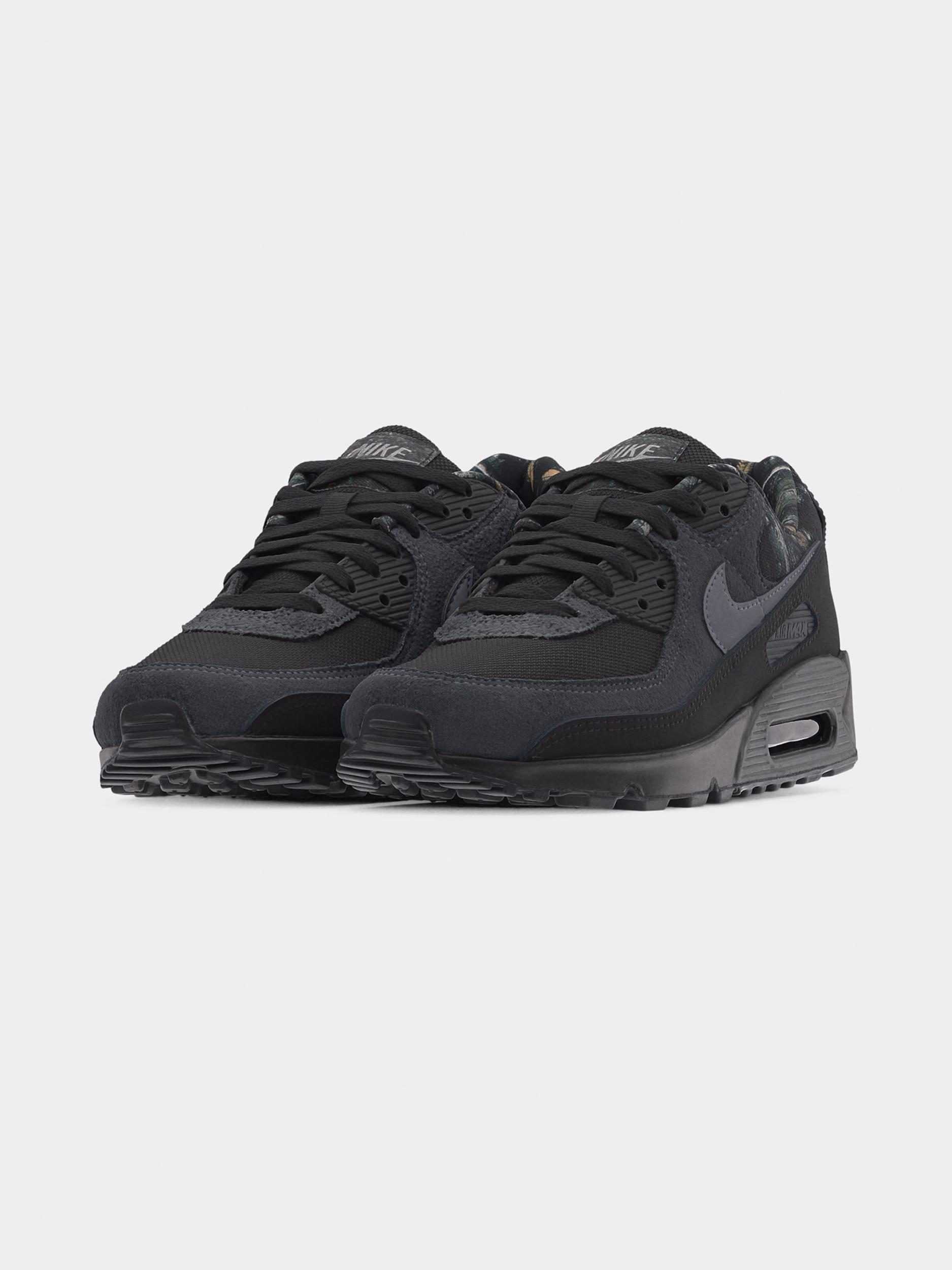 Nike Sportswear Nizke superge 'Air Max 90' dimno modra / bazaltno siva / črna