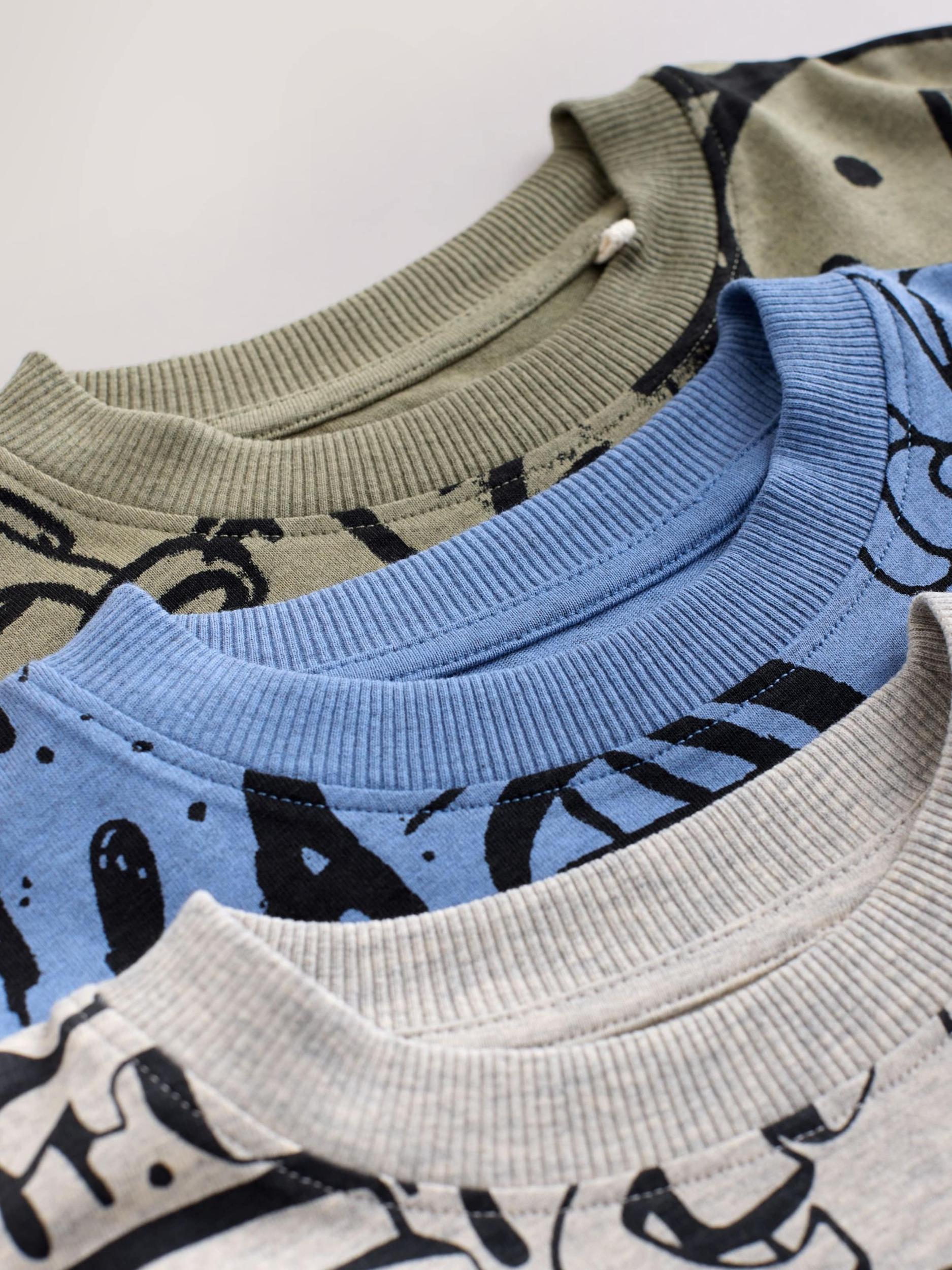 Next Pižama kobalt modra / temno siva / svetlo siva / črna