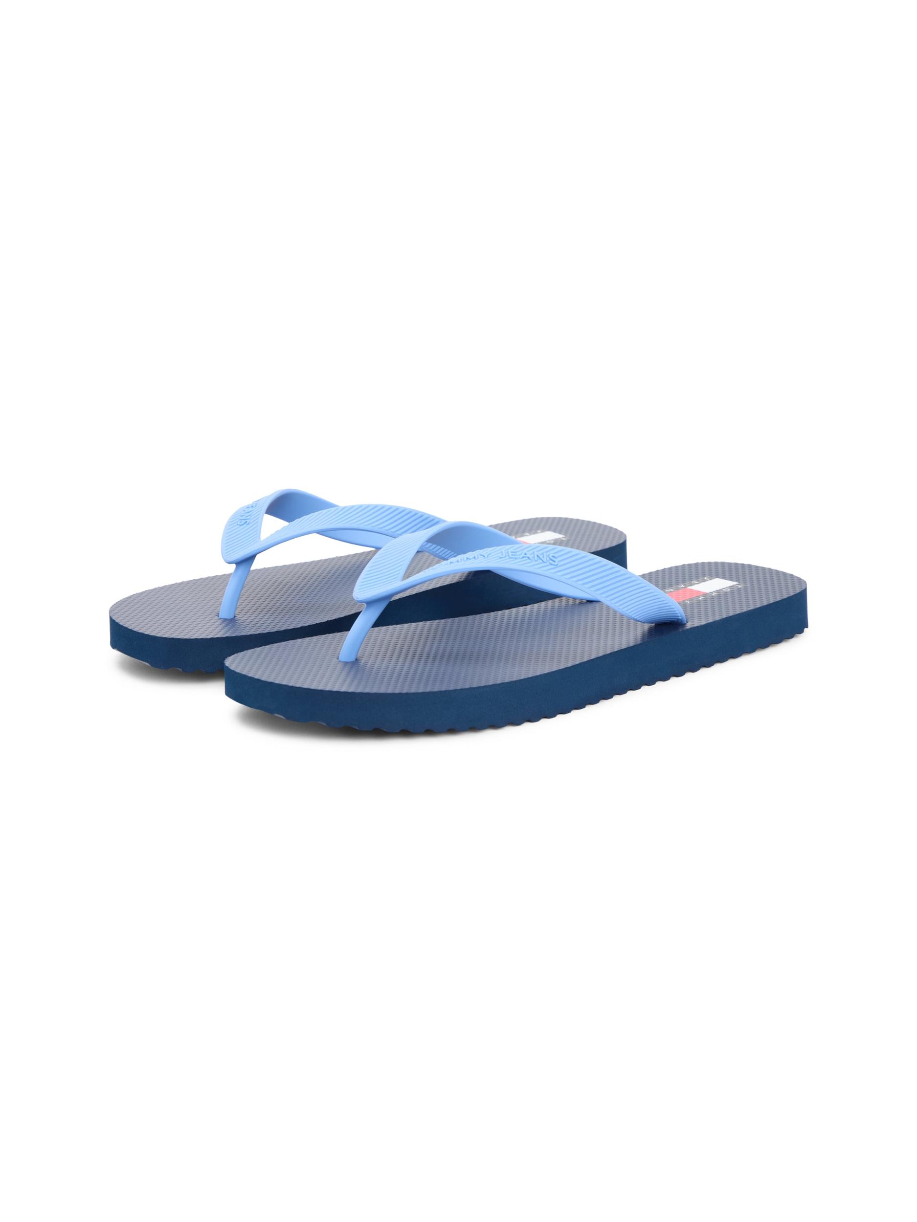 Tommy Jeans Japonke 'BEACH SANDAL' nebeško modra / temno modra / rdeča / črna / bela