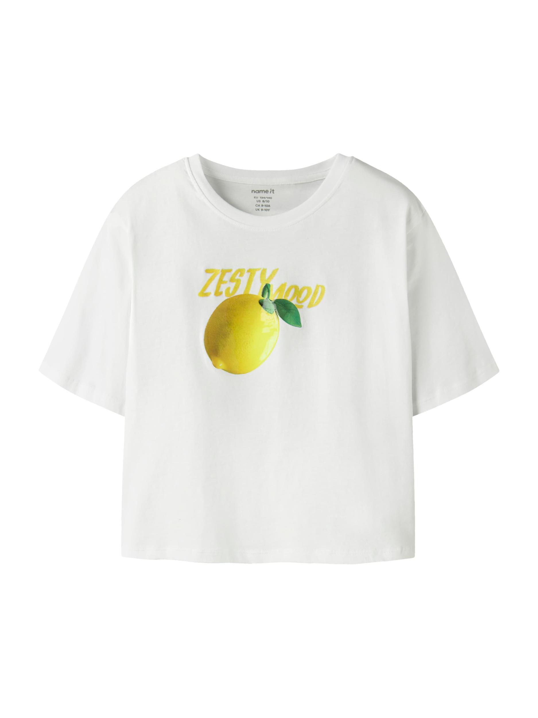 NAME IT Majica 'NKFFARINAZ' rumena / zelena / bela