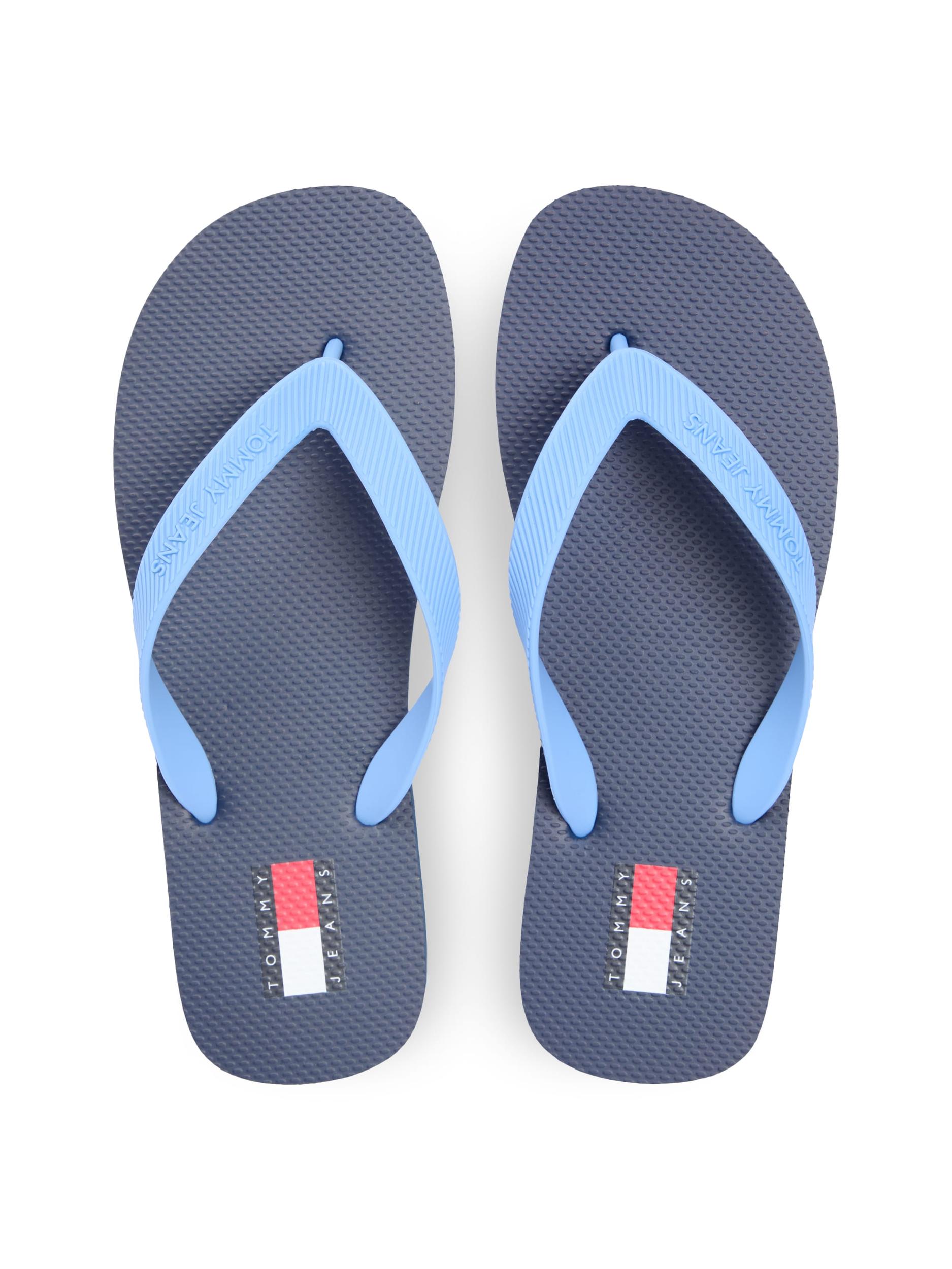 Tommy Jeans Japonke 'BEACH SANDAL' nebeško modra / temno modra / rdeča / črna / bela