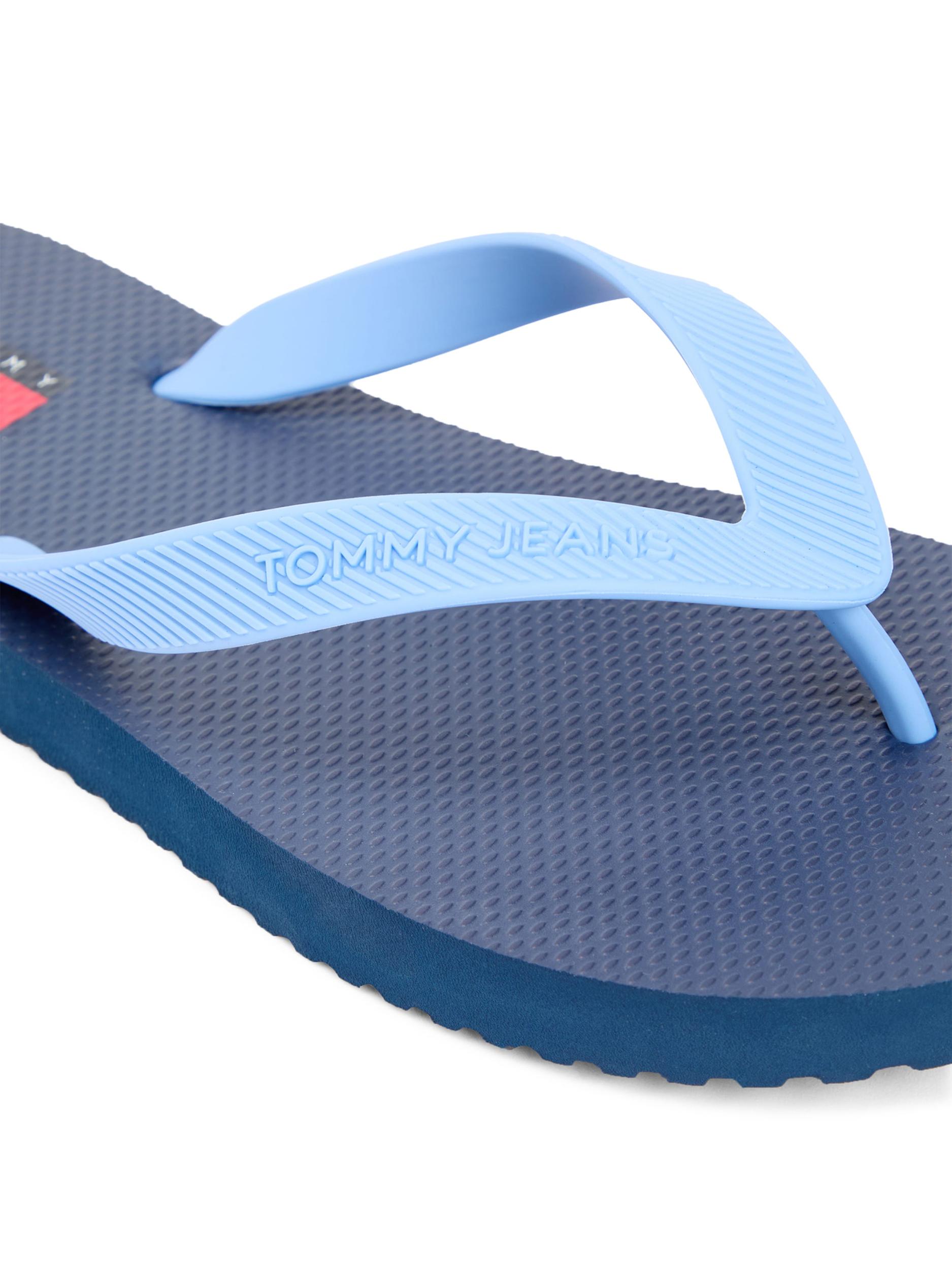 Tommy Jeans Japonke 'BEACH SANDAL' nebeško modra / temno modra / rdeča / črna / bela
