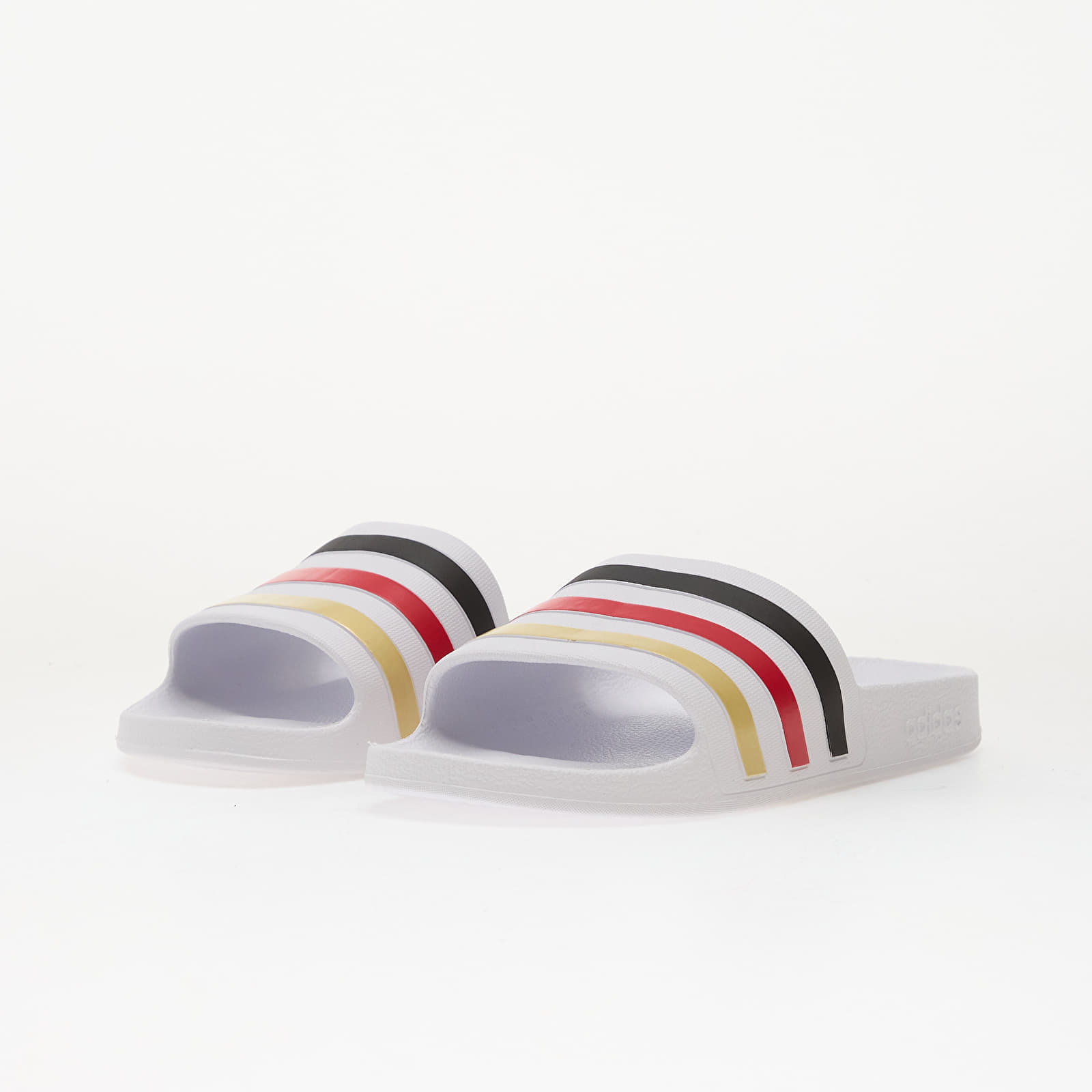 adidas Originals adidas Adilette Aqua Slides Ftwr White/ Core Black/ Gold Met.