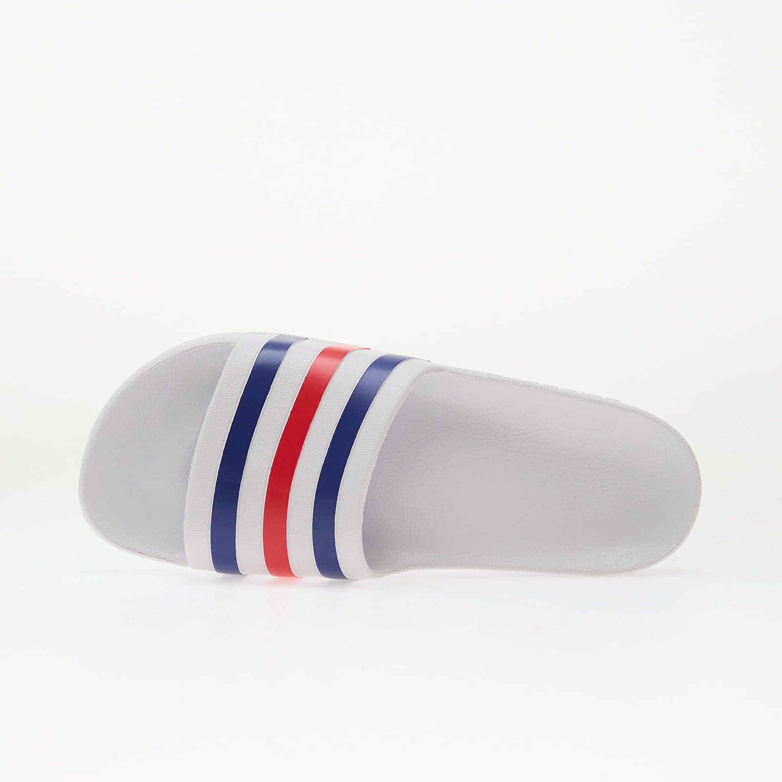 adidas Originals adidas Adilette Aqua Slides Ftwr White/ Pure Ruby/ Semi Lucid Blue