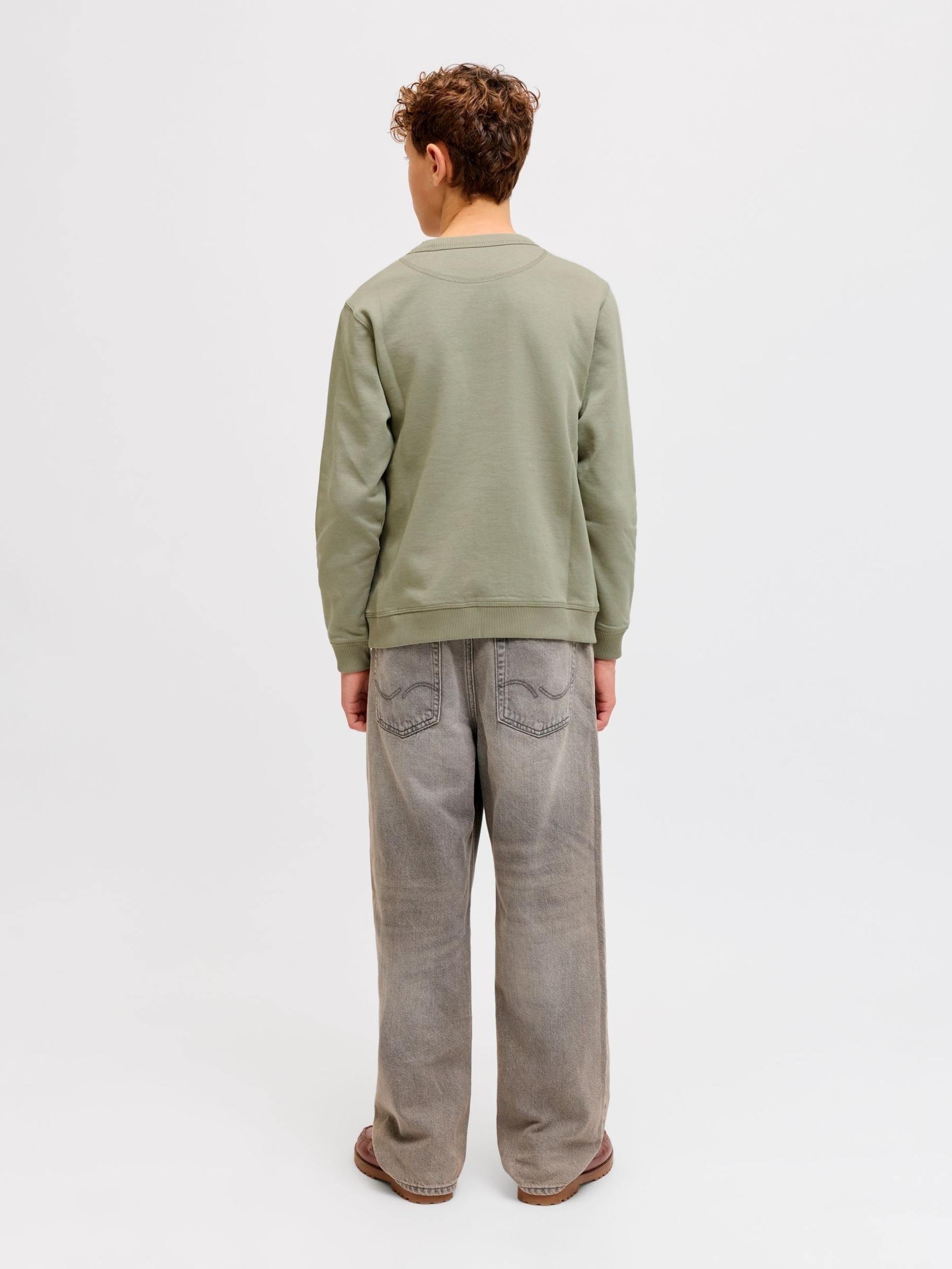 Jack & Jones Junior Majica pastelno zelena / bela