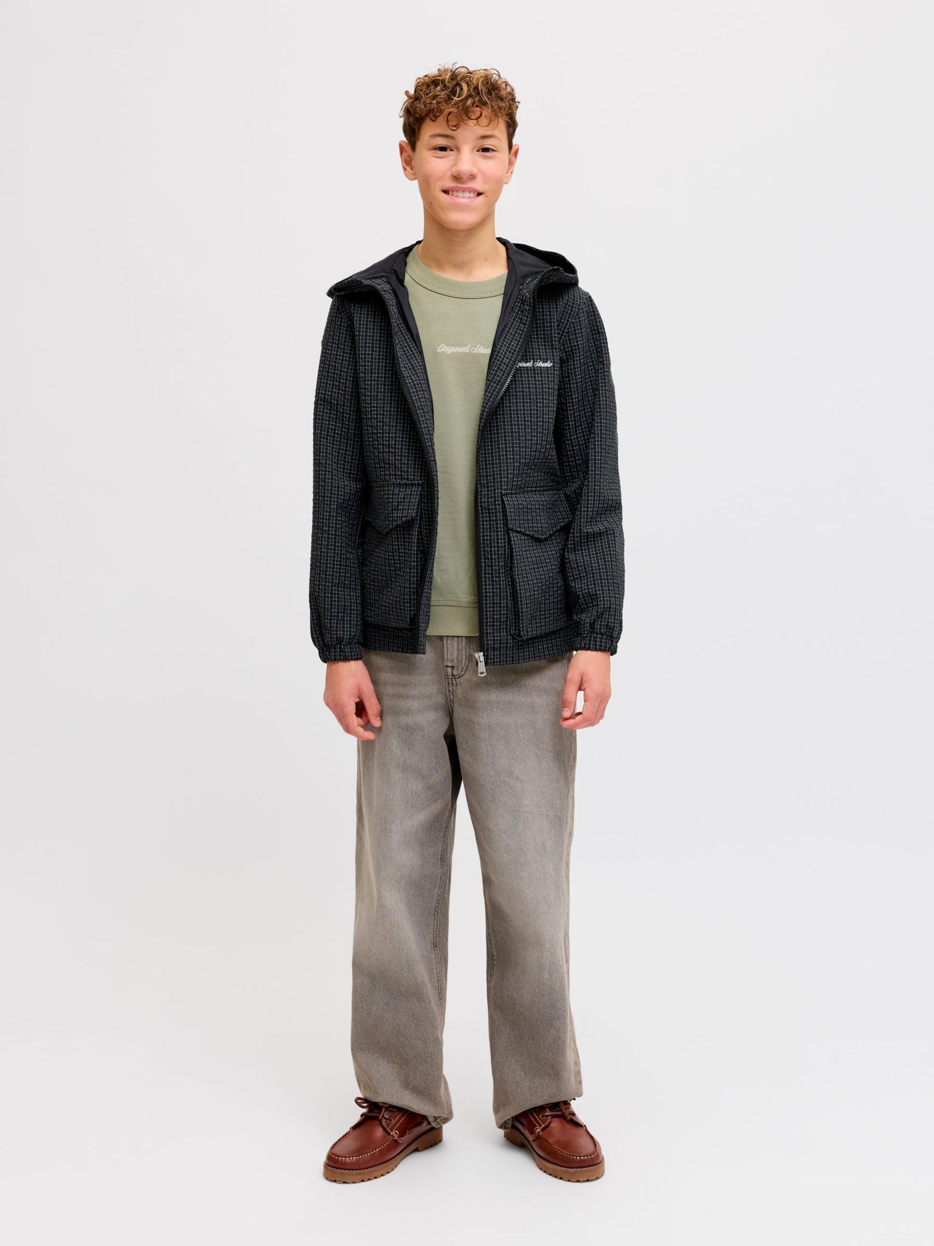 Jack & Jones Junior Majica pastelno zelena / bela