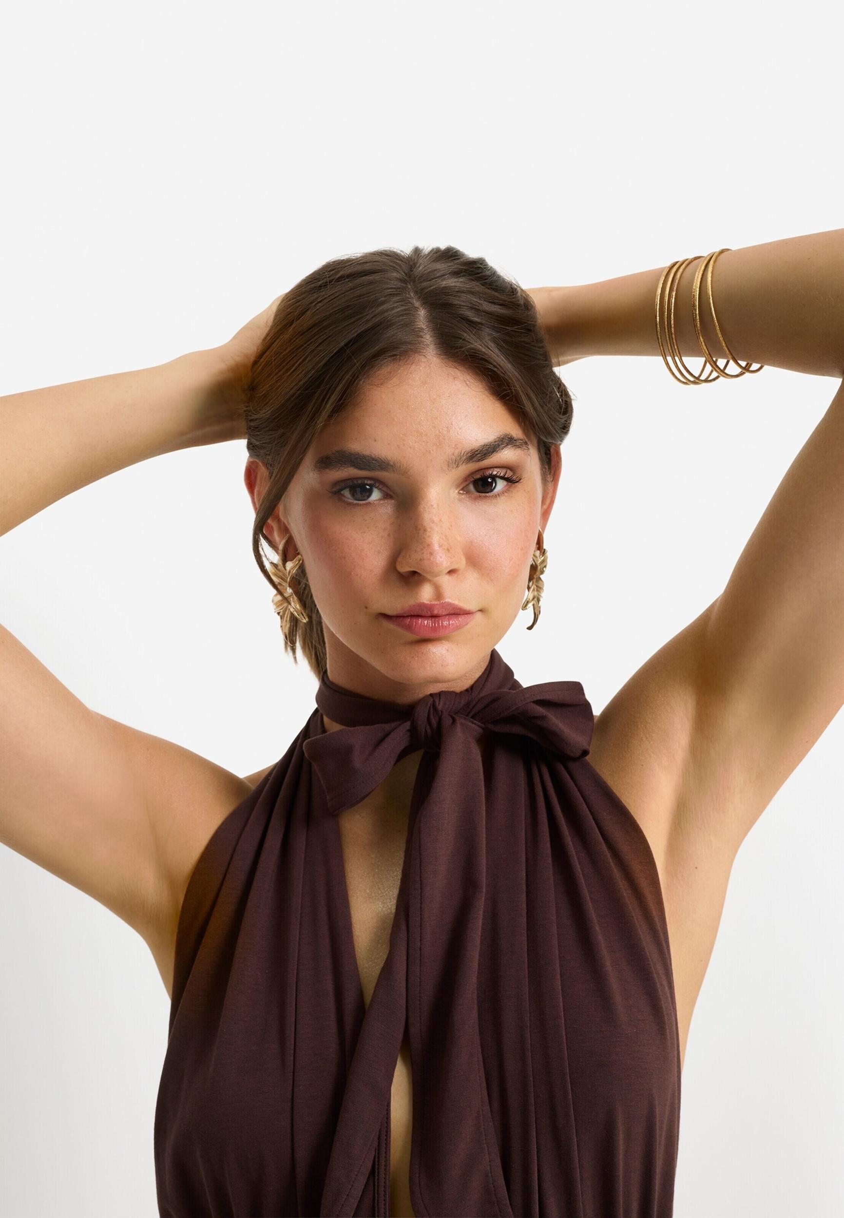 LSCN by LASCANA Obleka temno rjava