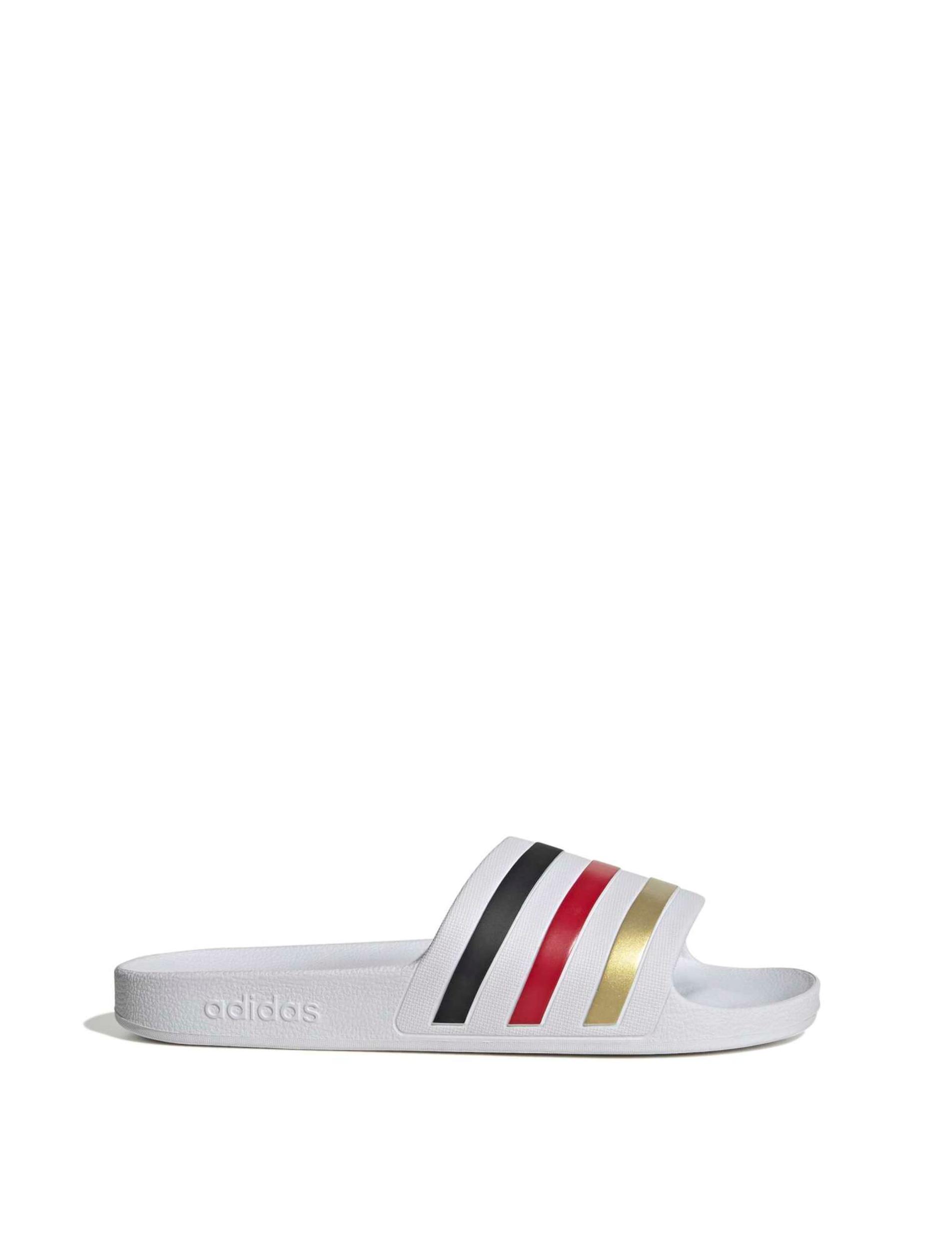 ADIDAS PERFORMANCE Čevelj za na plažo/kopanje 'Adilette Aqua' zlata / merlot / črna / bela