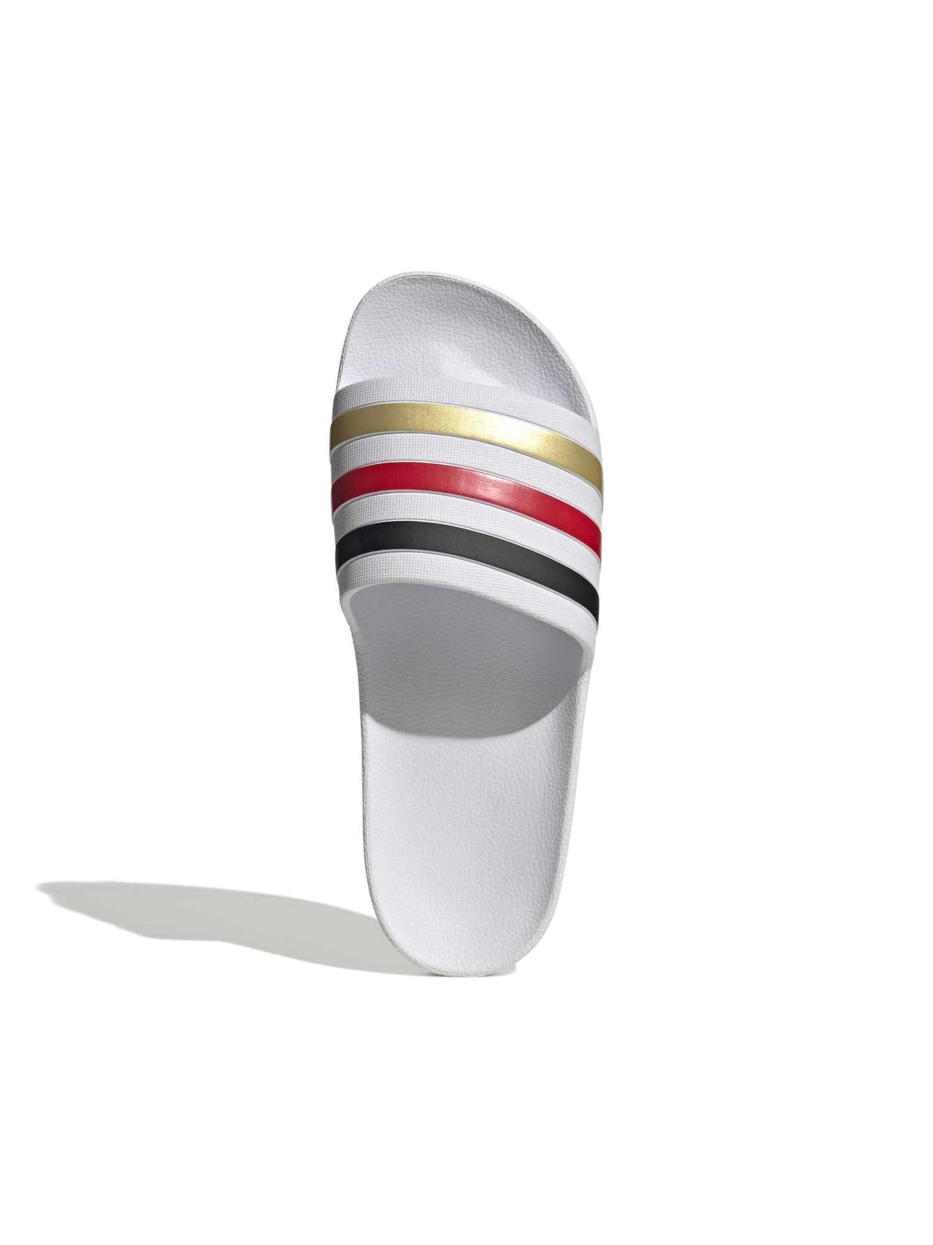 ADIDAS PERFORMANCE Čevelj za na plažo/kopanje 'Adilette Aqua' zlata / merlot / črna / bela