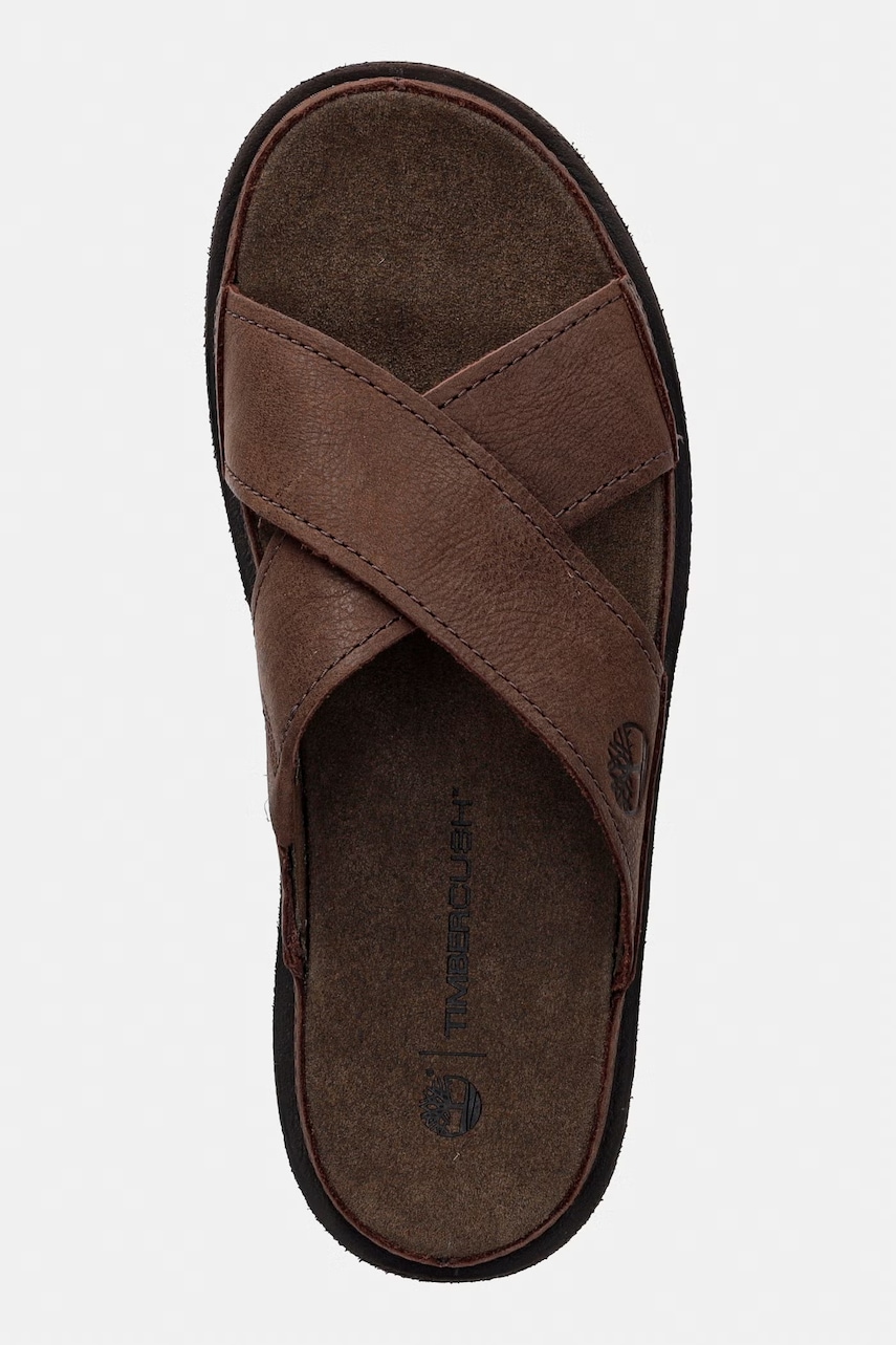 Timberland natikači moški usnjeni Casco Cove Slide