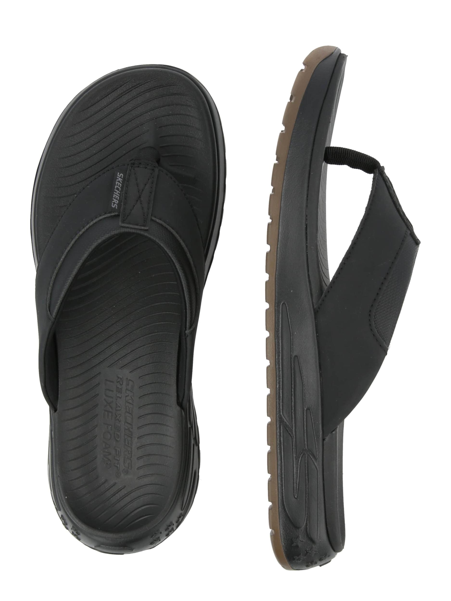 SKECHERS Japonke črna