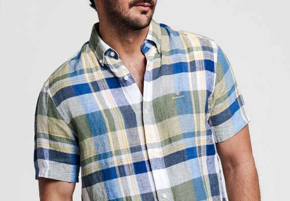 moška barvita karirasta srajca