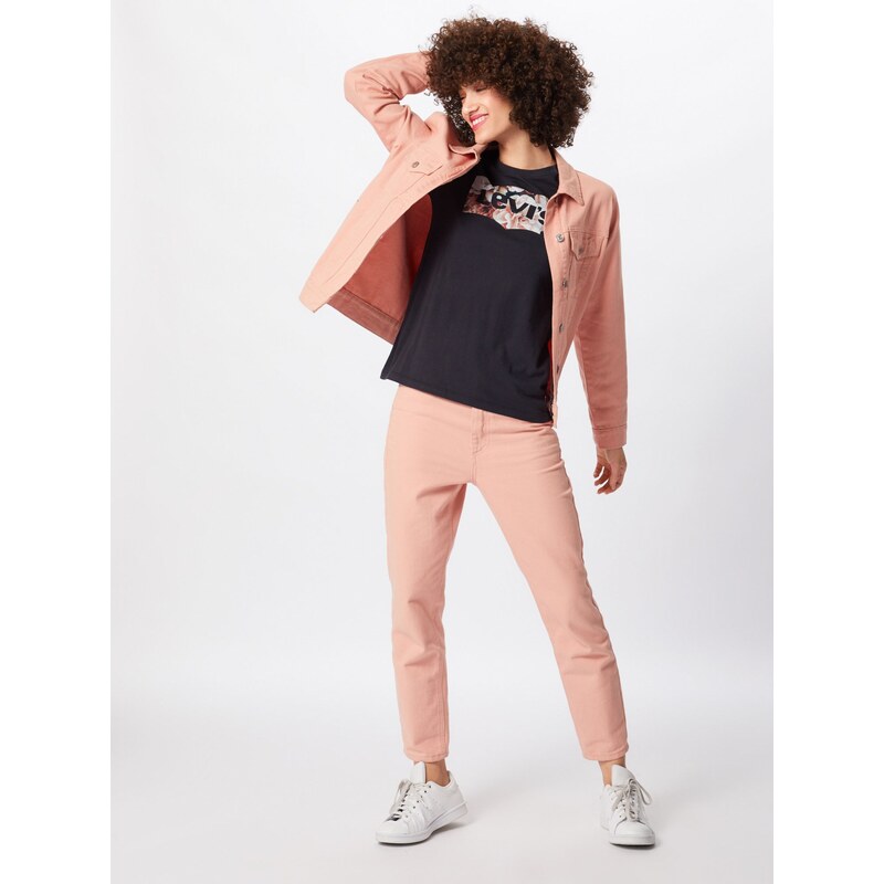 LEVI'S  Majica 'Perfect Tee' staro roza / črna / bela