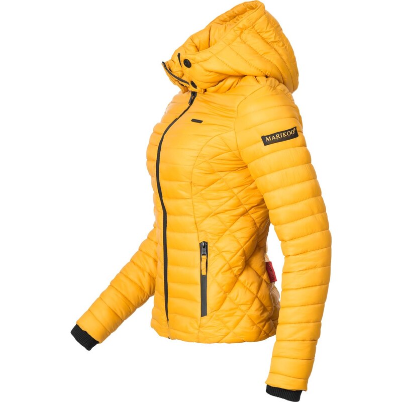 MARIKOO Prehodna jakna 'Samtpfote' gorčica