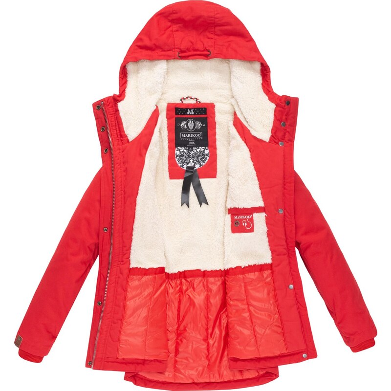 MARIKOO Zimska jakna 'Bikoo' rdeča