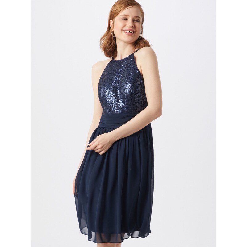 STAR NIGHT Koktejl obleka mornarska