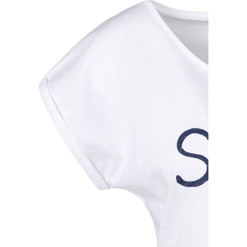 BEACH TIME Majica črna / bela