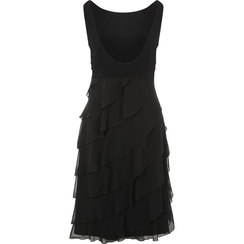 SWING Koktejl obleka črna