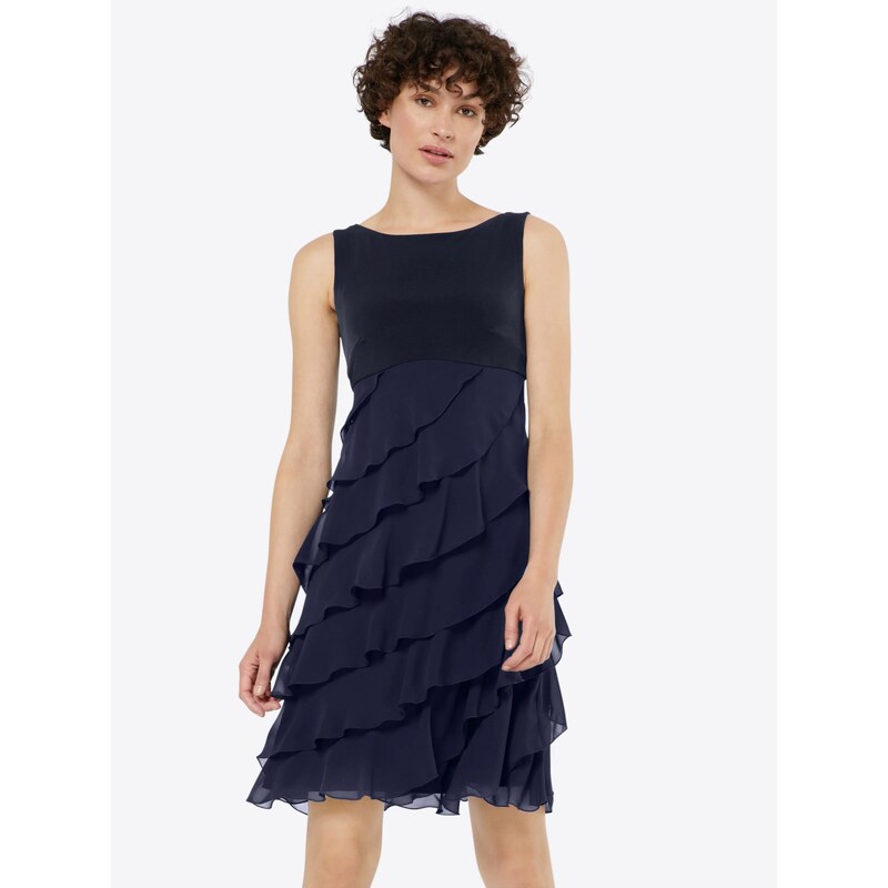 SWING Koktejl obleka marine