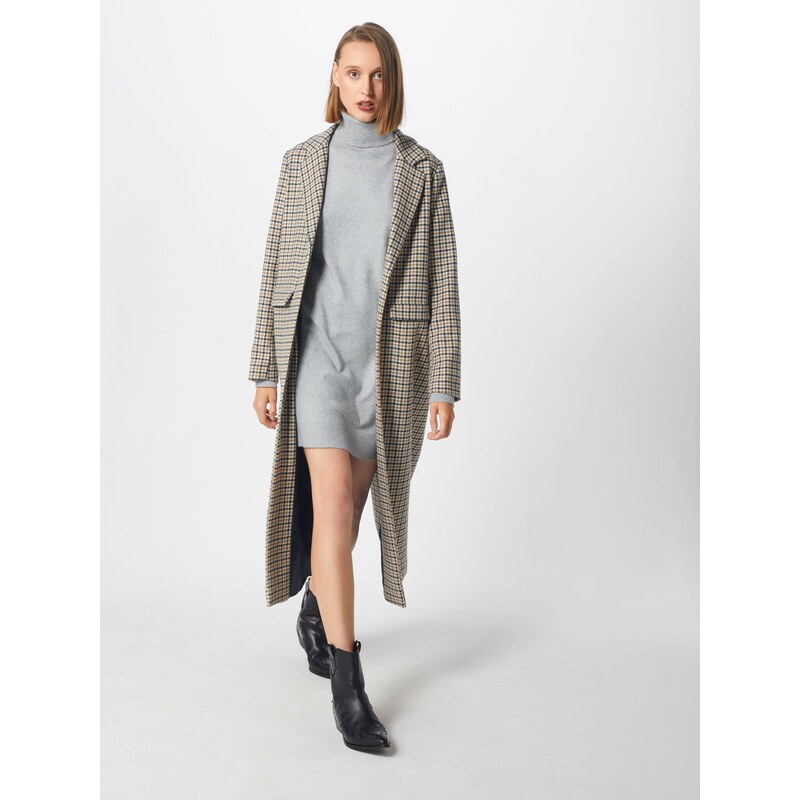 VERO MODA Pletena obleka svetlo siva