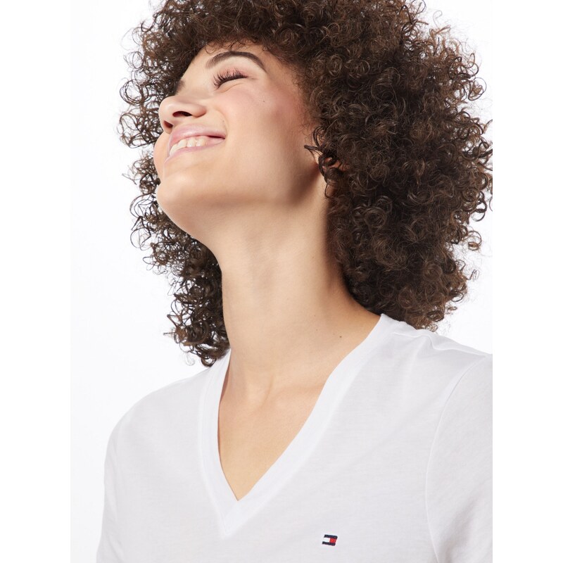 TOMMY HILFIGER Majica mornarska / rdeča / bela